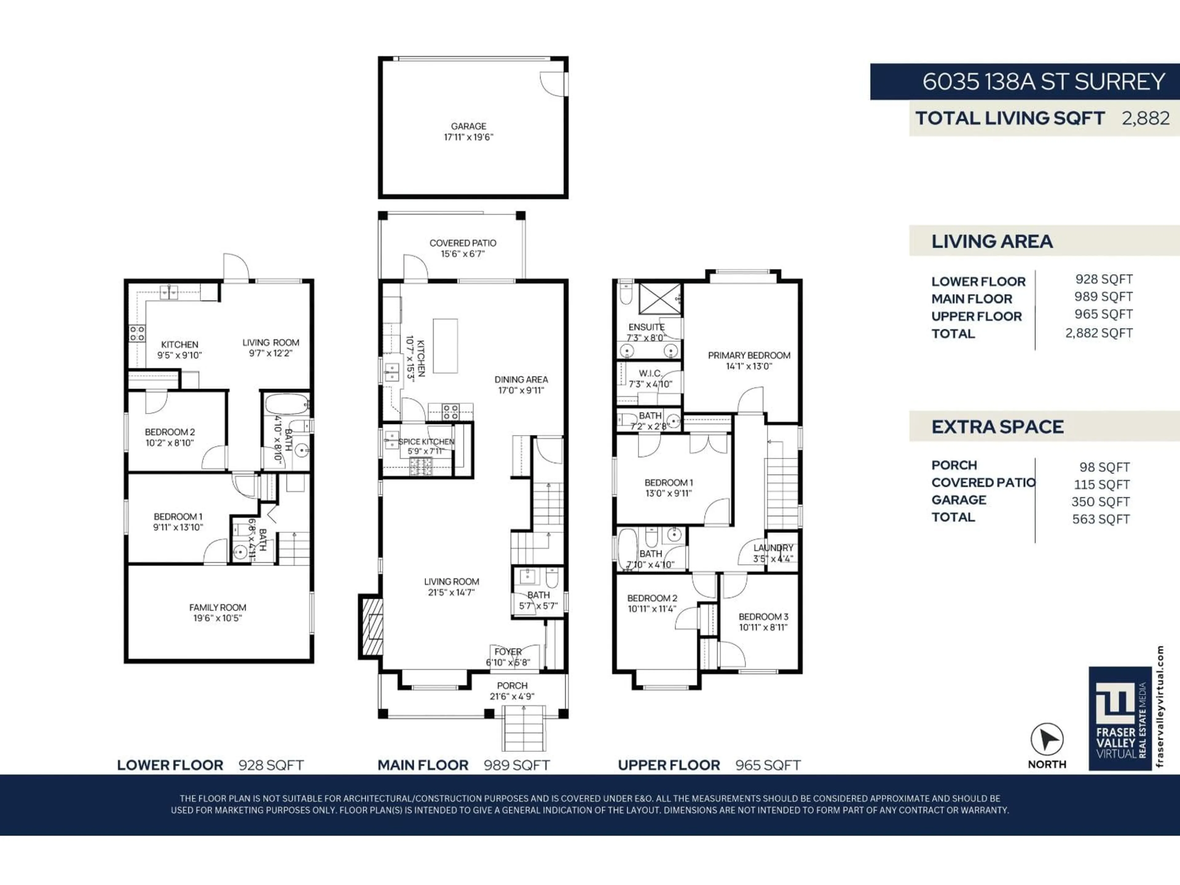 Floor plan for 6035 138A STREET, Surrey British Columbia V3X0H3