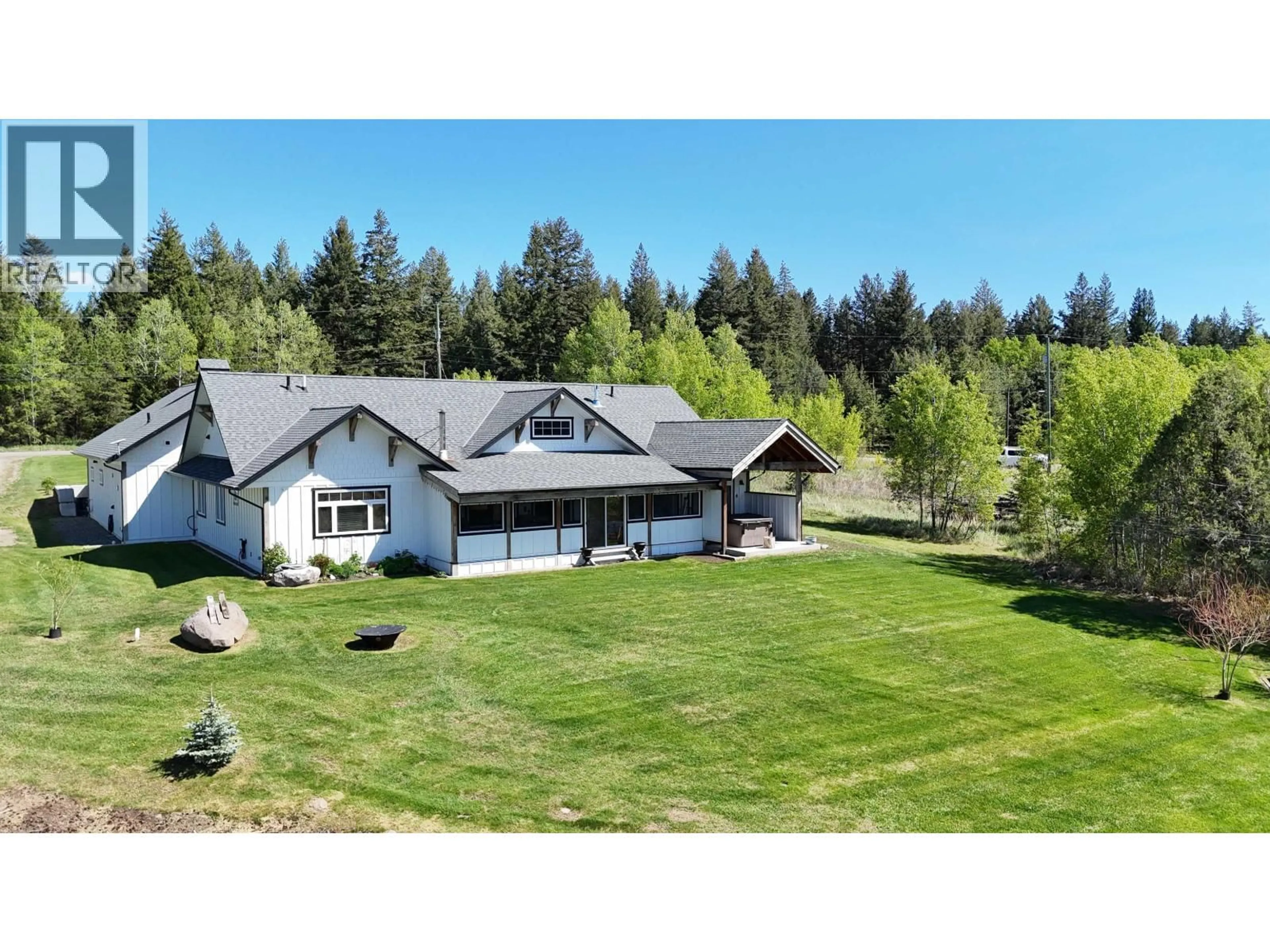 A pic from outside/outdoor area/front of a property/back of a property/a pic from drone, mountain view for 3660 FORBES ROAD, Lac La Hache British Columbia V0K1T1