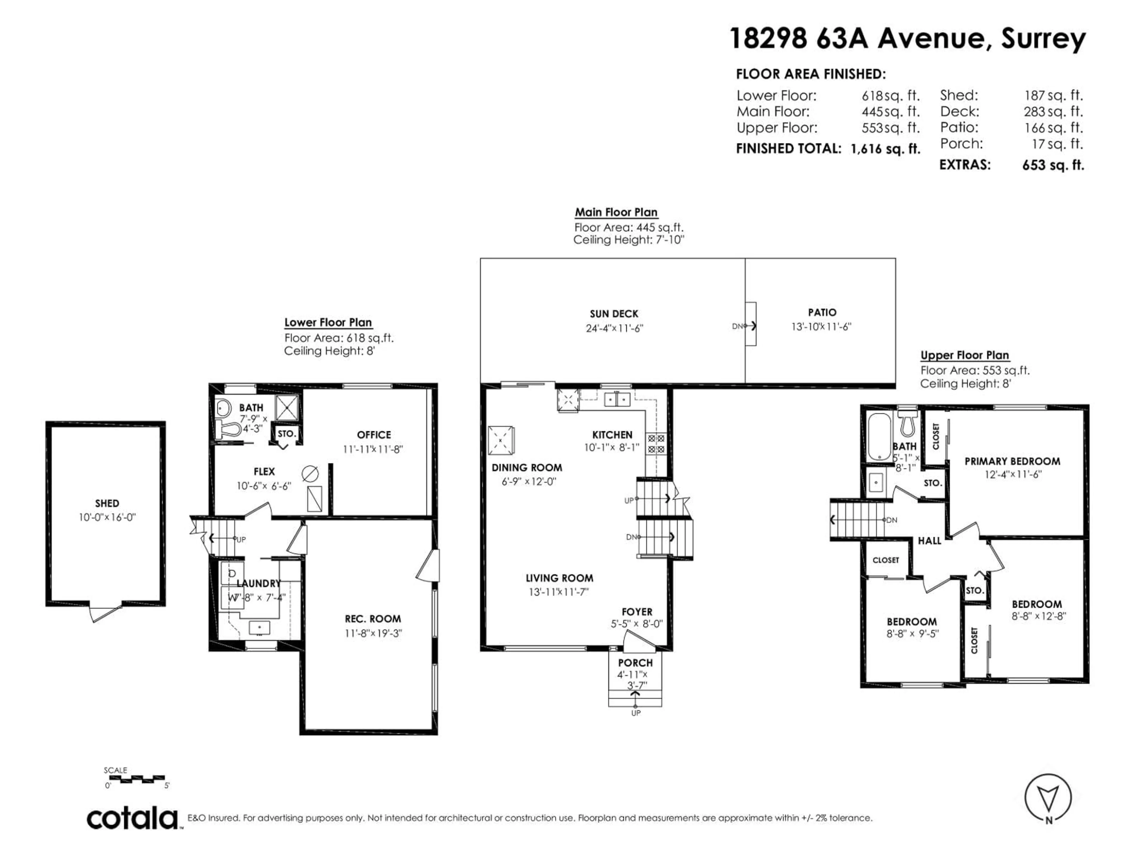 Floor plan for 18298 63A AVENUE, Surrey British Columbia V3S8A8