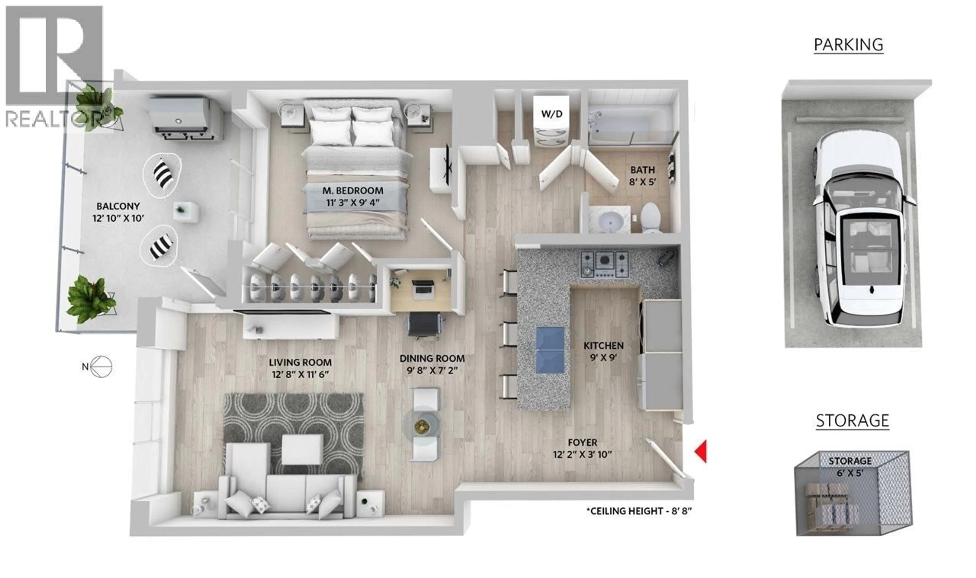 Floor plan for 608 - 150 15TH STREET, North Vancouver British Columbia V7M0C4