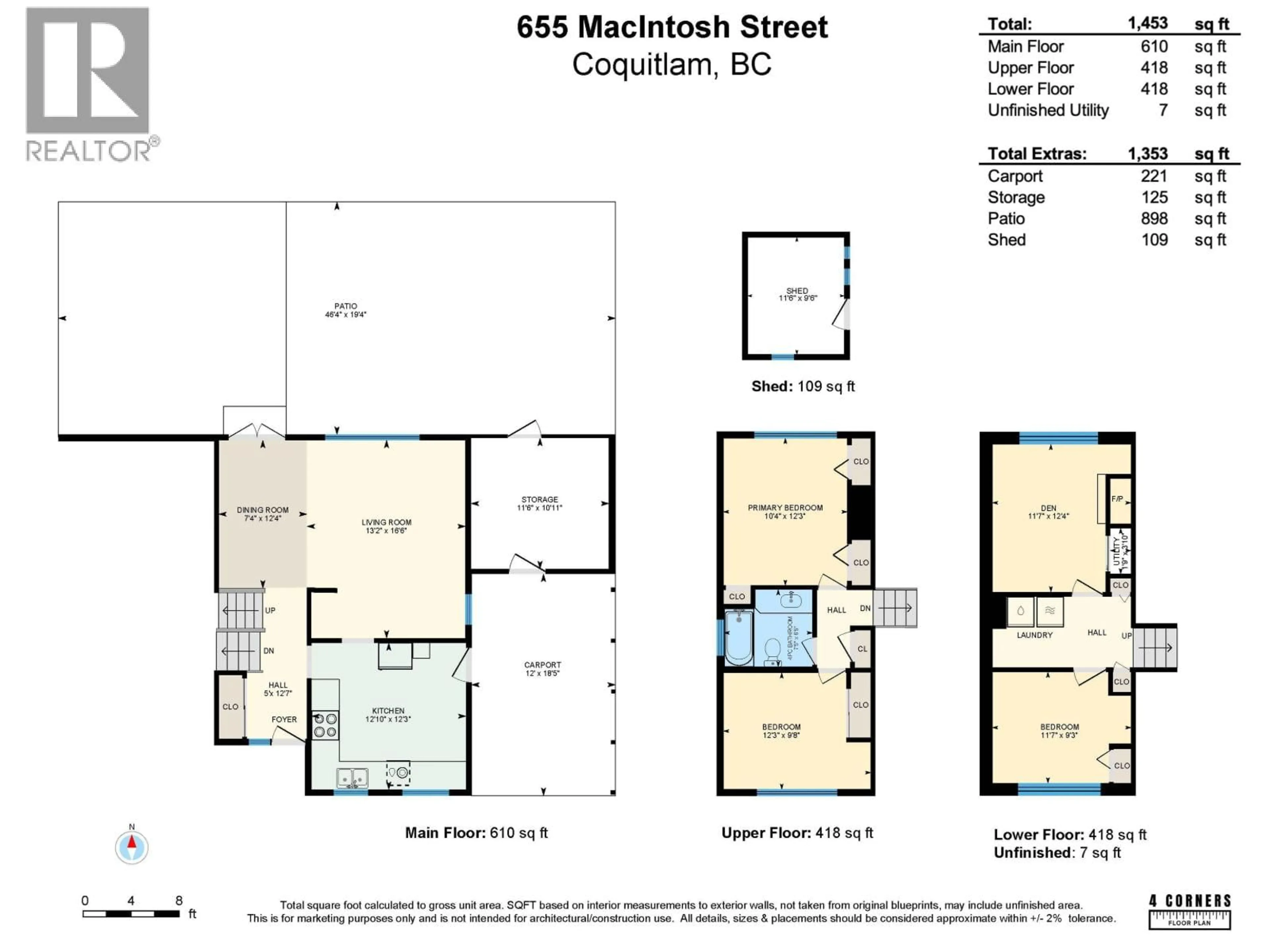 Floor plan for 655 MACINTOSH STREET, Coquitlam British Columbia V3J4Y4