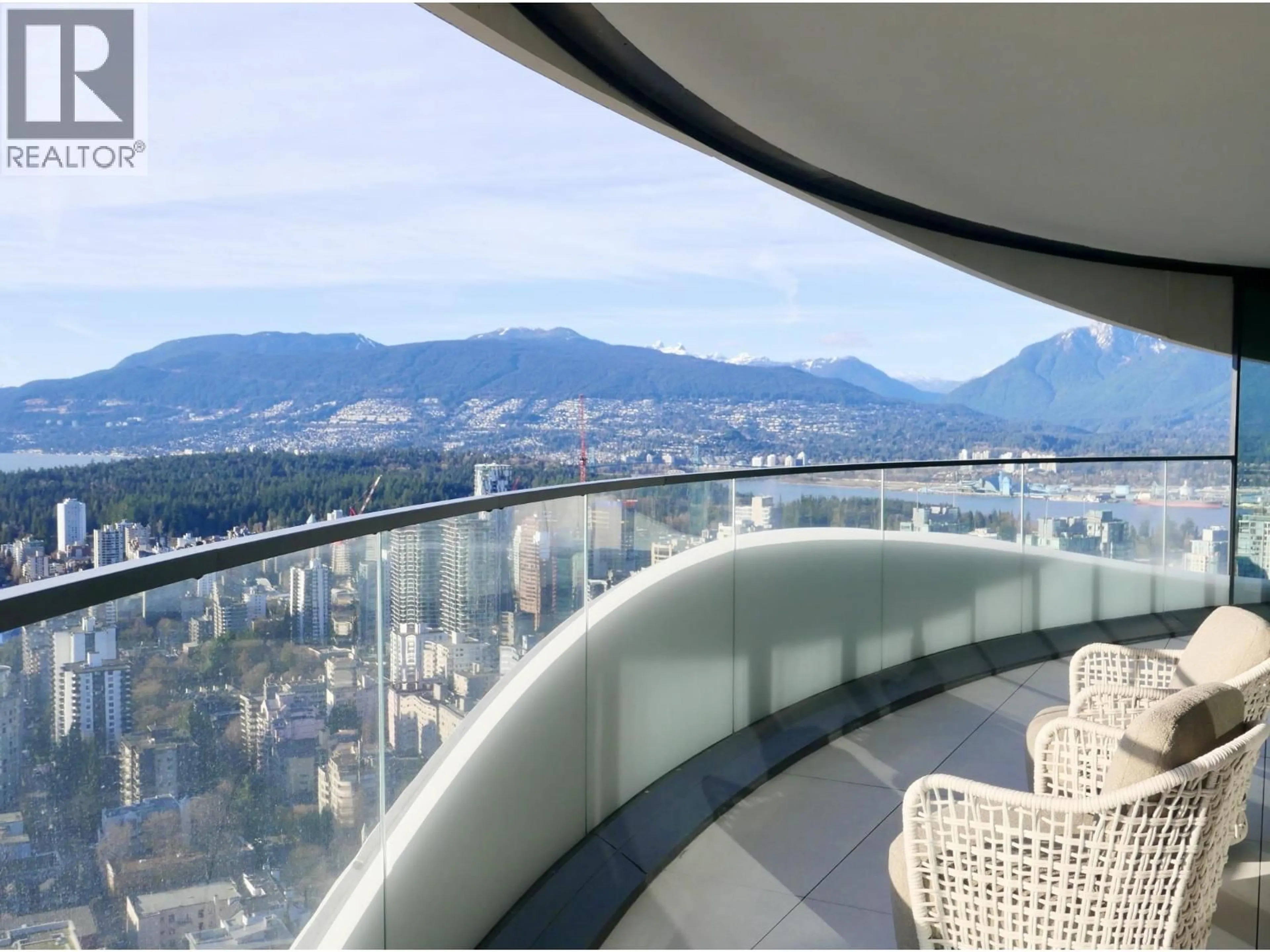 Balcony in the apartment, city buildings view from balcony for 4002 - 1033 NELSON STREET, Vancouver British Columbia V6E0E5
