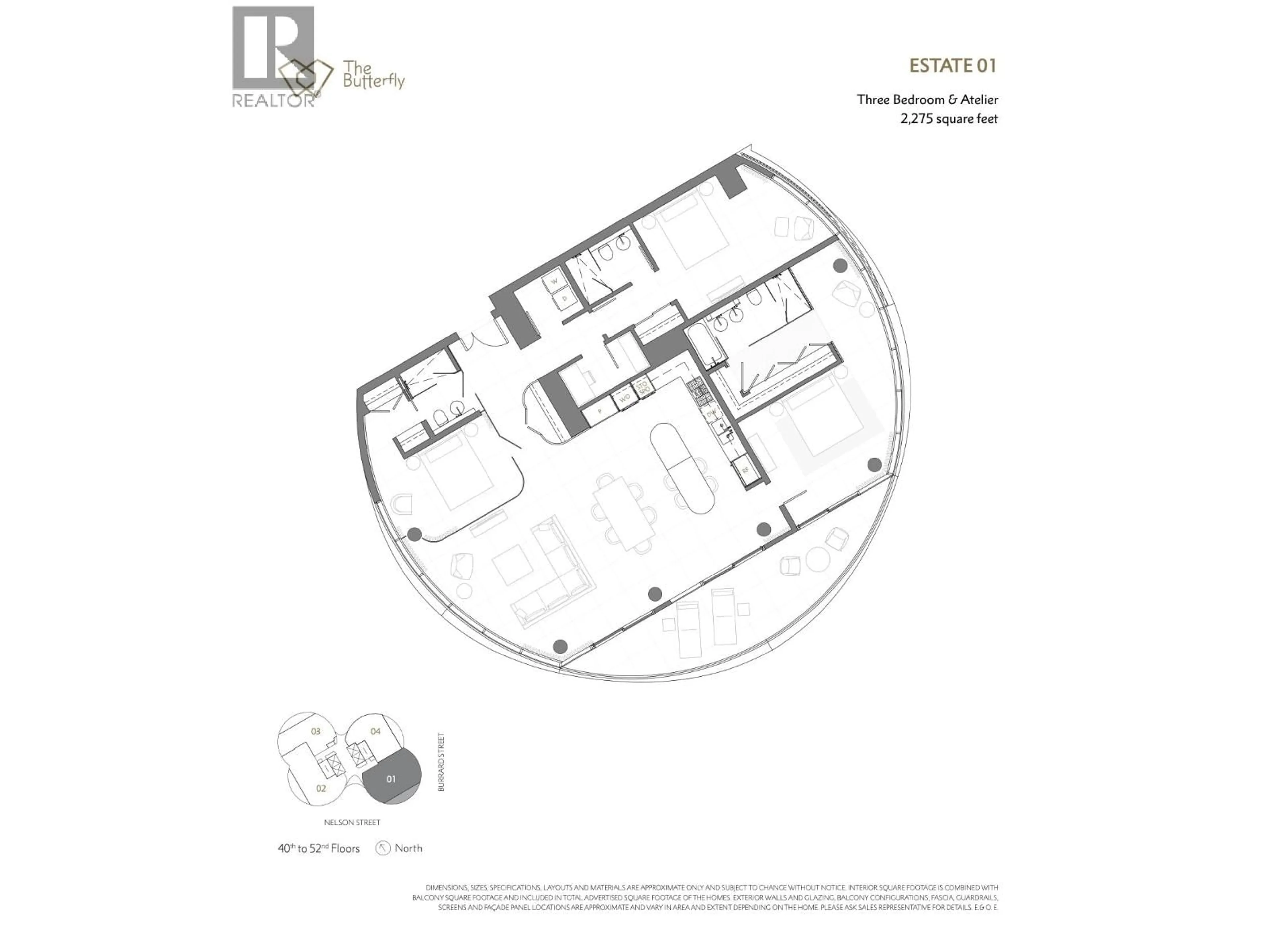 Floor plan for 4002 - 1033 NELSON STREET, Vancouver British Columbia V6E0E5