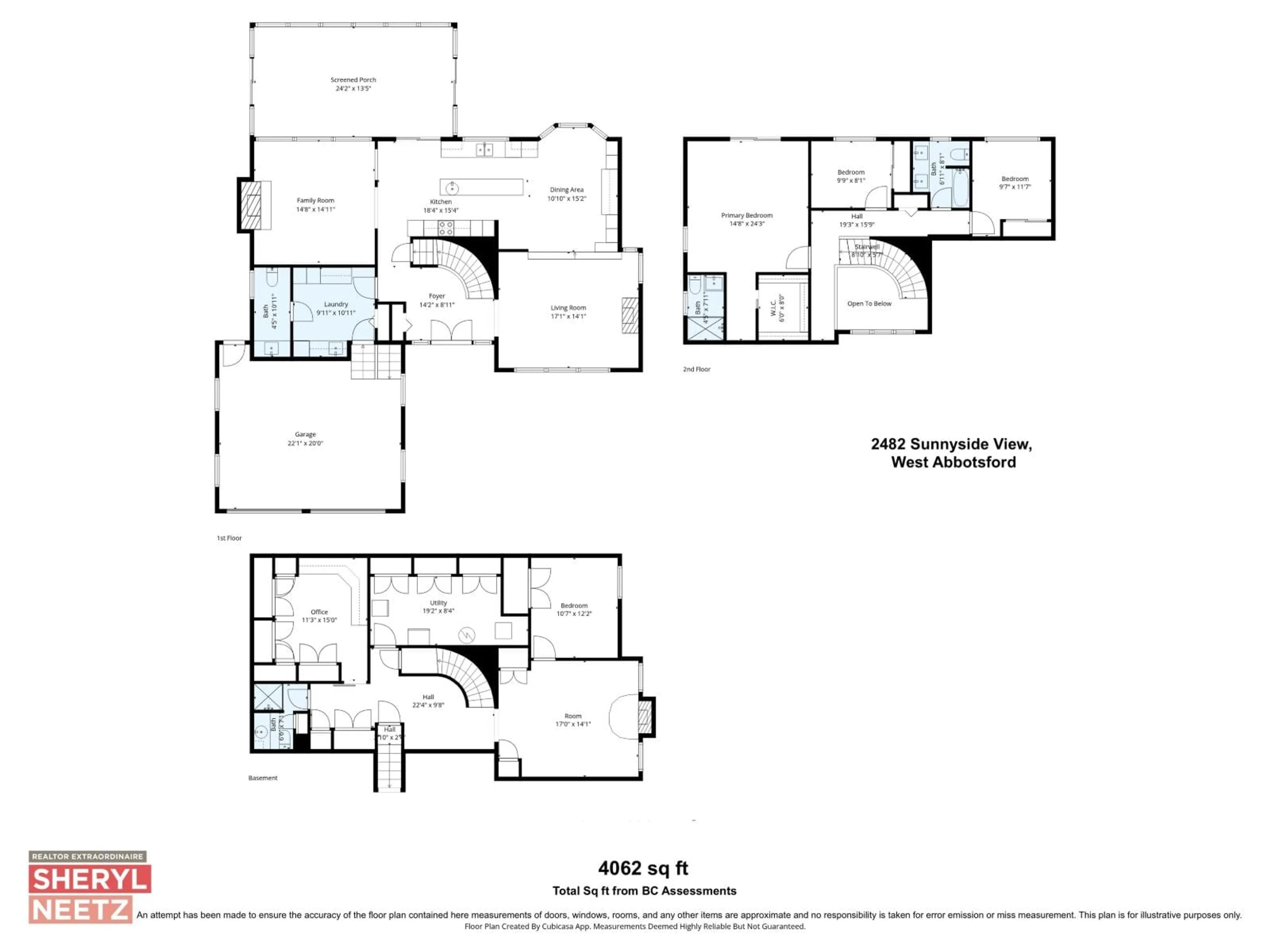 Floor plan for 2482 SUNNYSIDE VIEW, Abbotsford British Columbia V2T4K7
