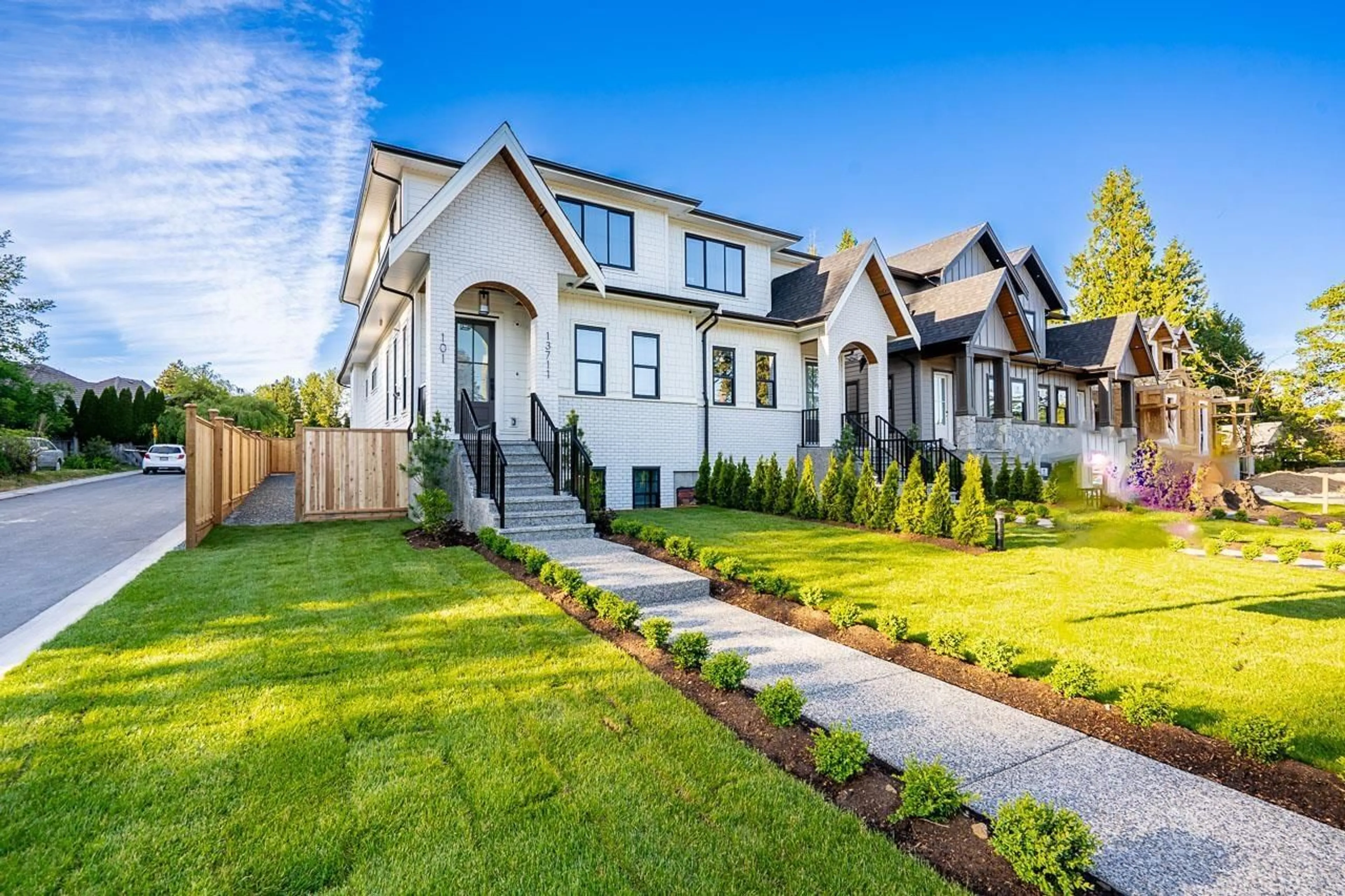 Home with brick exterior material, street for 101 - 13711 16 AVENUE, Surrey British Columbia V4A1P7