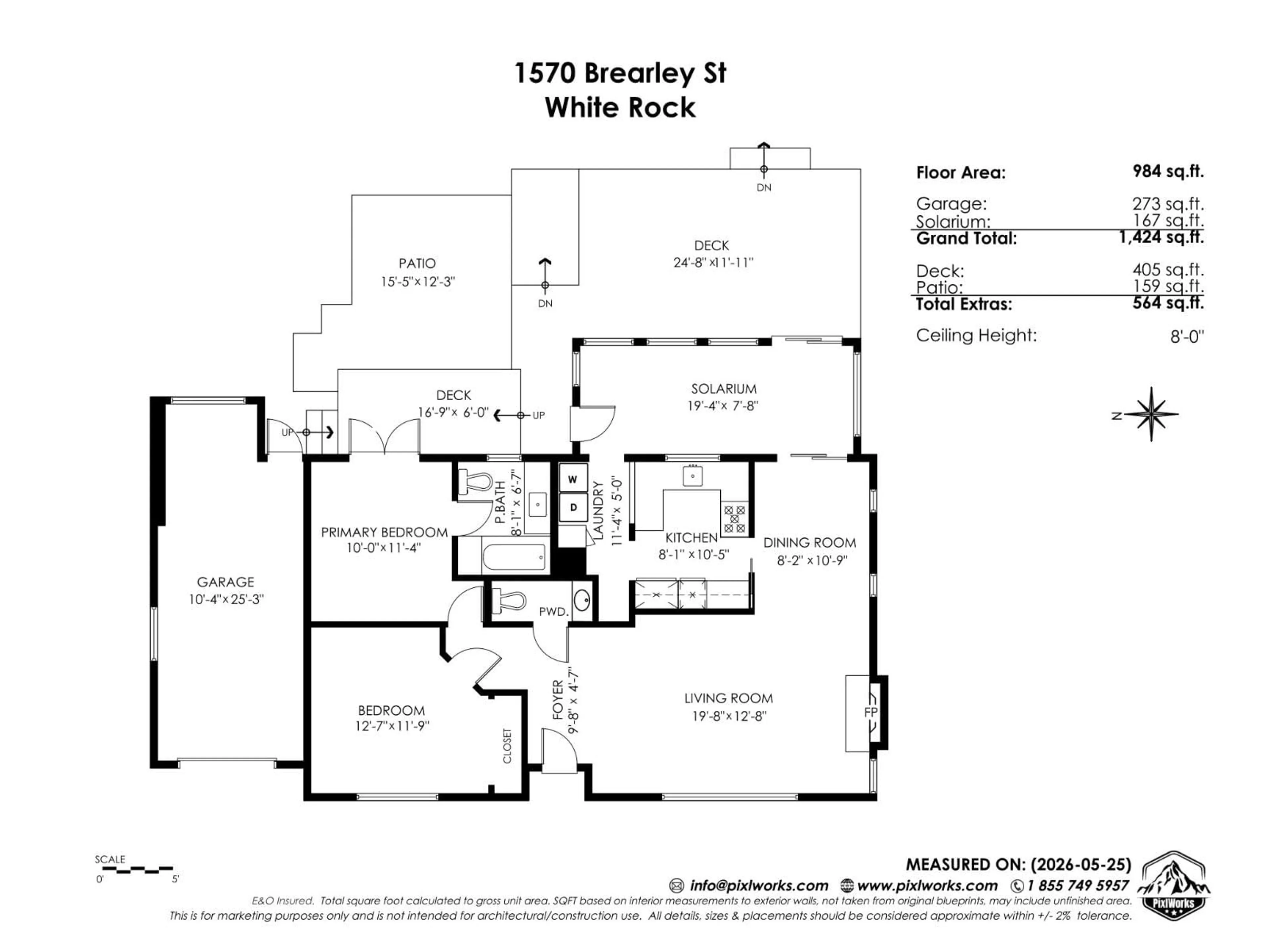 Floor plan for 1570 BREARLEY STREET, White Rock British Columbia V3B3M5