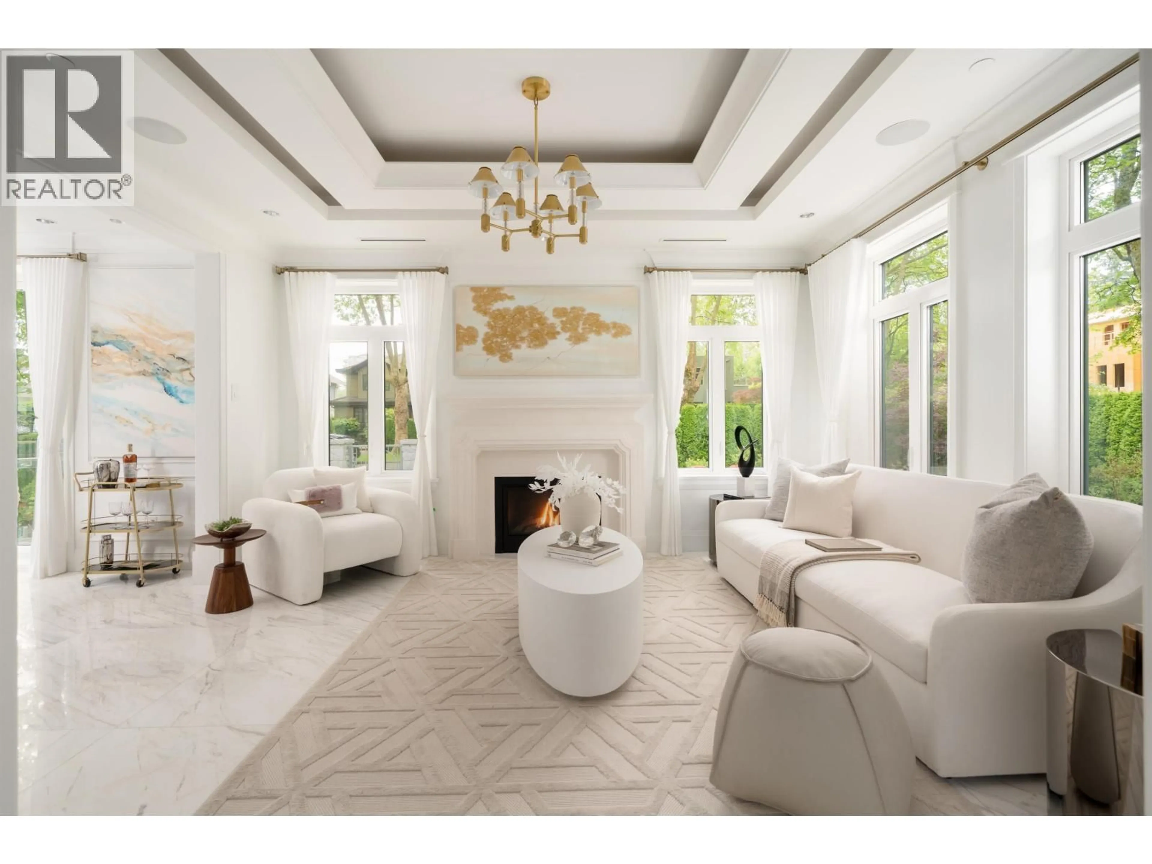 Living room with furniture, ceramic/tile floor for 5188 YEW STREET, Vancouver British Columbia V6M4L6