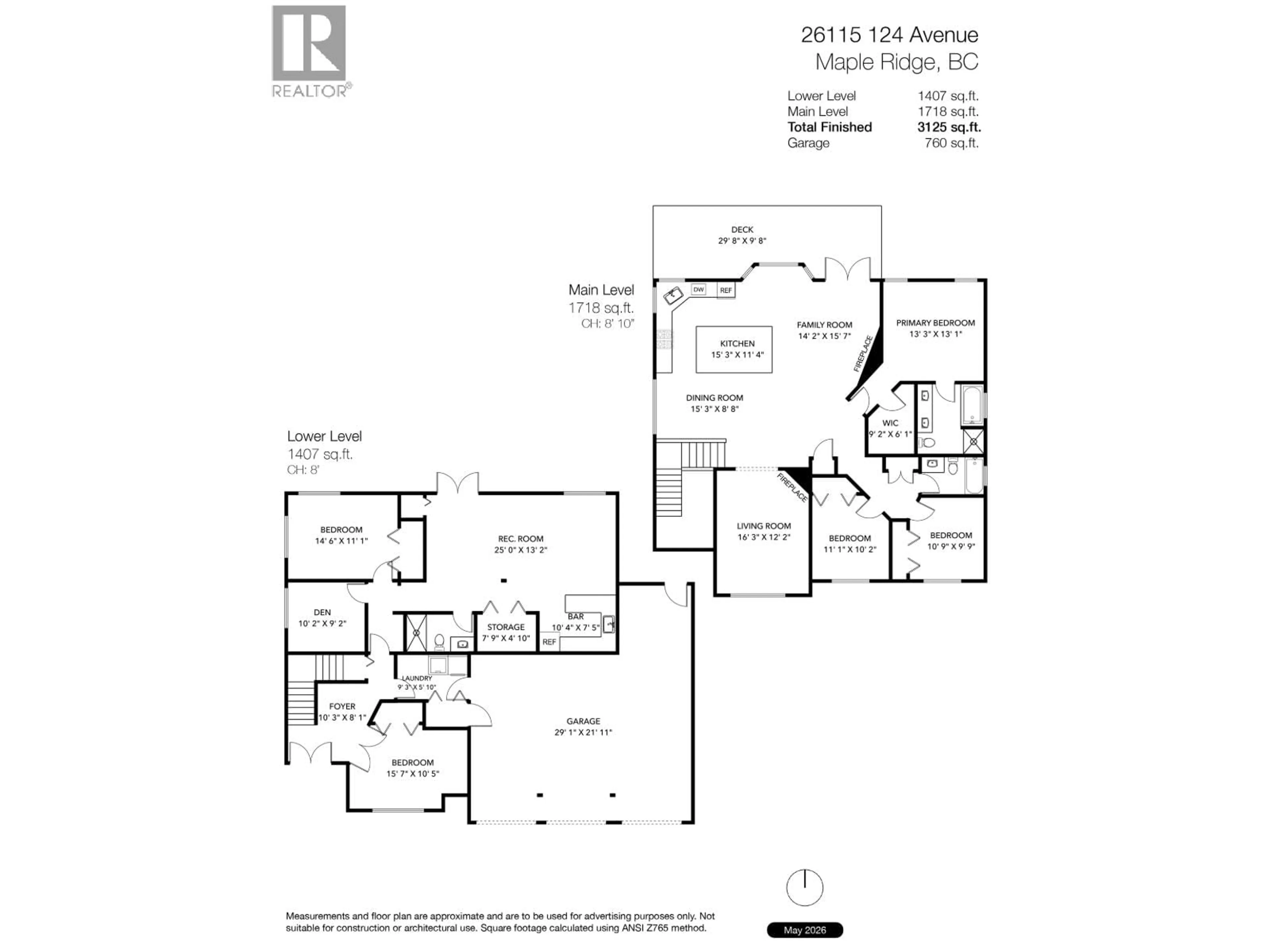 Floor plan for 26115 124 AVENUE, Maple Ridge British Columbia V2W1C4