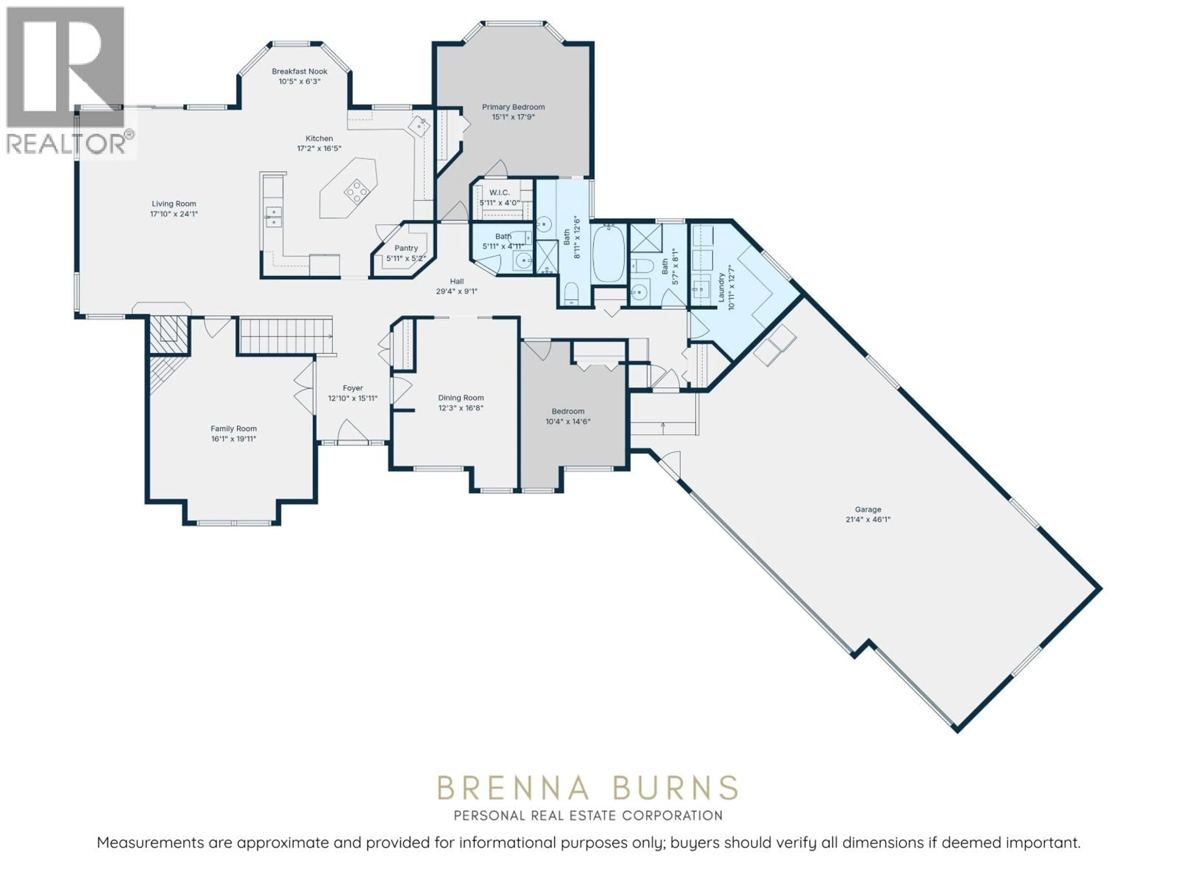 Floor plan for 13499 SUNNYSIDE COVE, Charlie Lake British Columbia V0C1H0