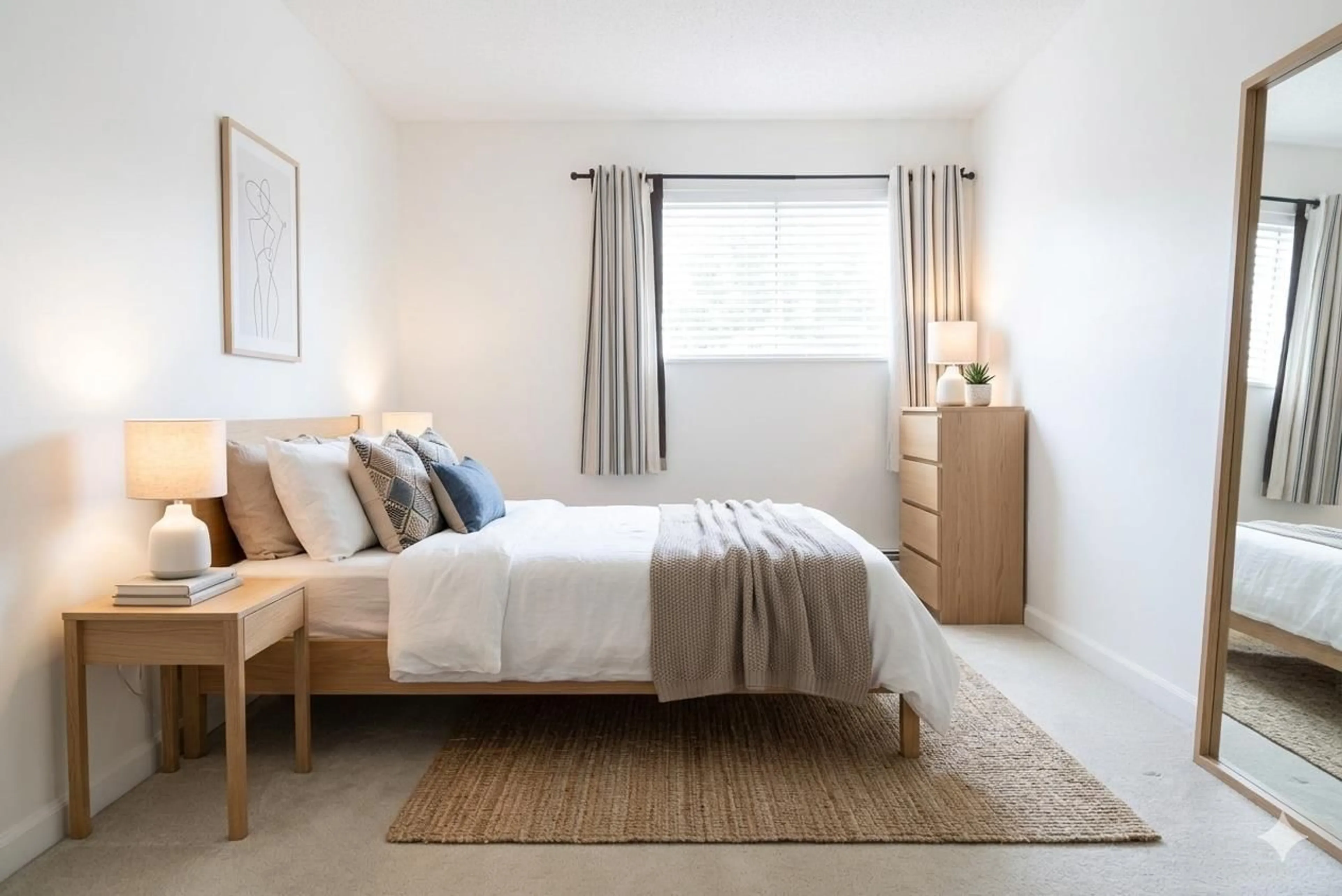 Bedroom with bed, carpet floor for 205 - 1850 SOUTHMERE CRESCENT, Surrey British Columbia V4A6Y6
