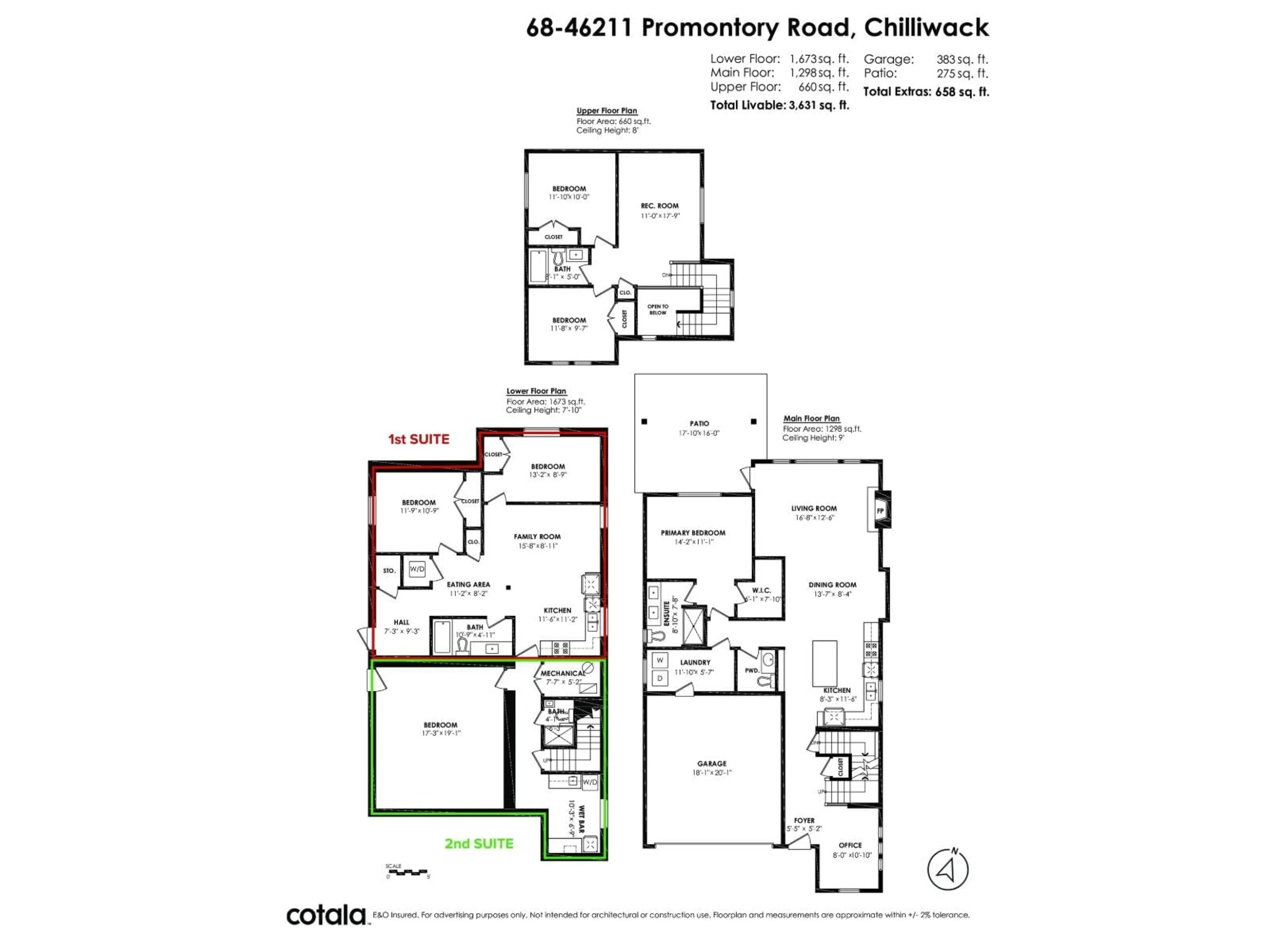 Floor plan for 68 - 46211 PROMONTORY ROAD, Chilliwack British Columbia V2R6E4