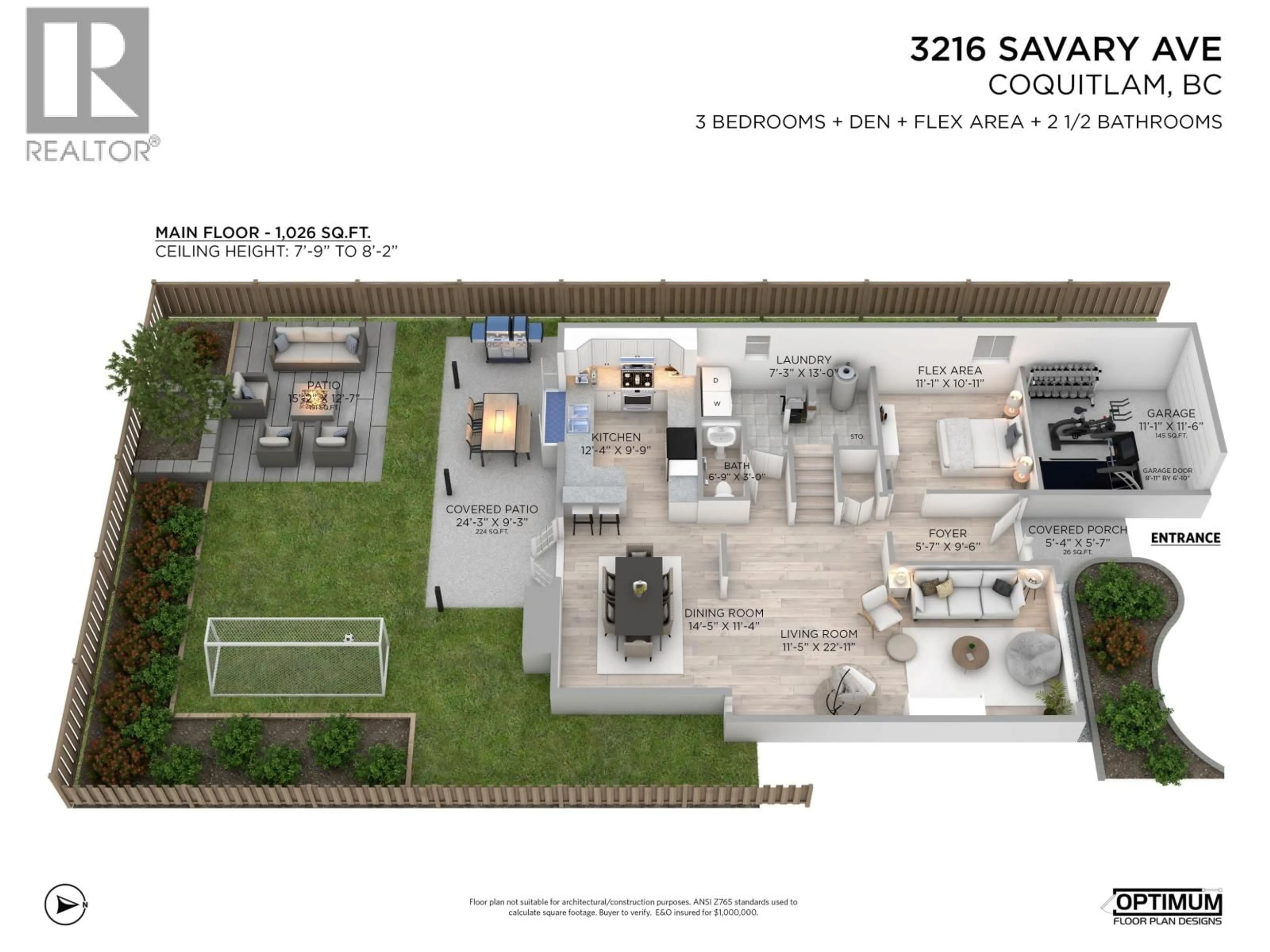 Floor plan for 3216 SAVARY AVENUE, Coquitlam British Columbia V3E1M3