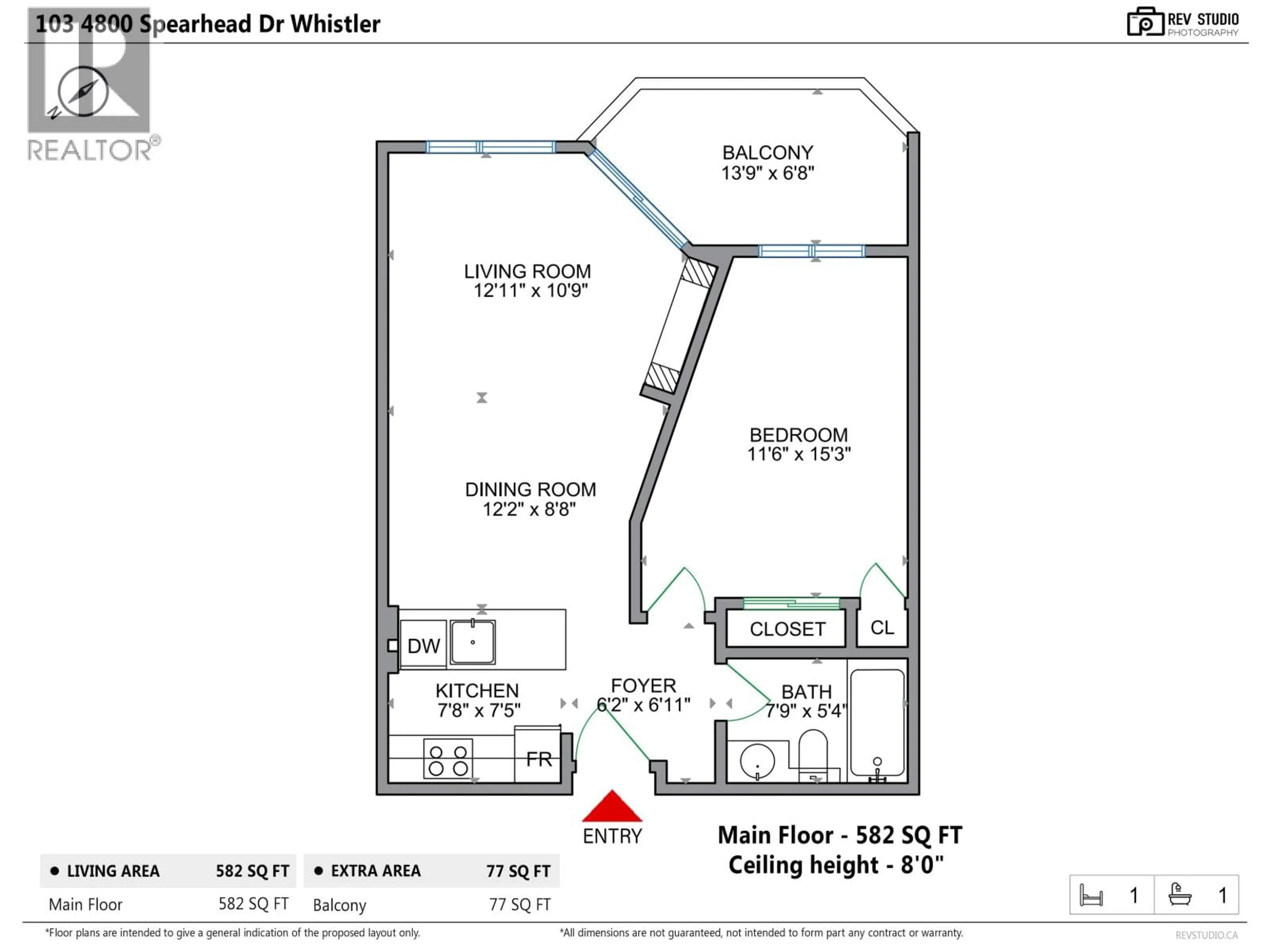 Floor plan for 103 - 4800 SPEARHEAD DRIVE, Whistler British Columbia V8E1G1