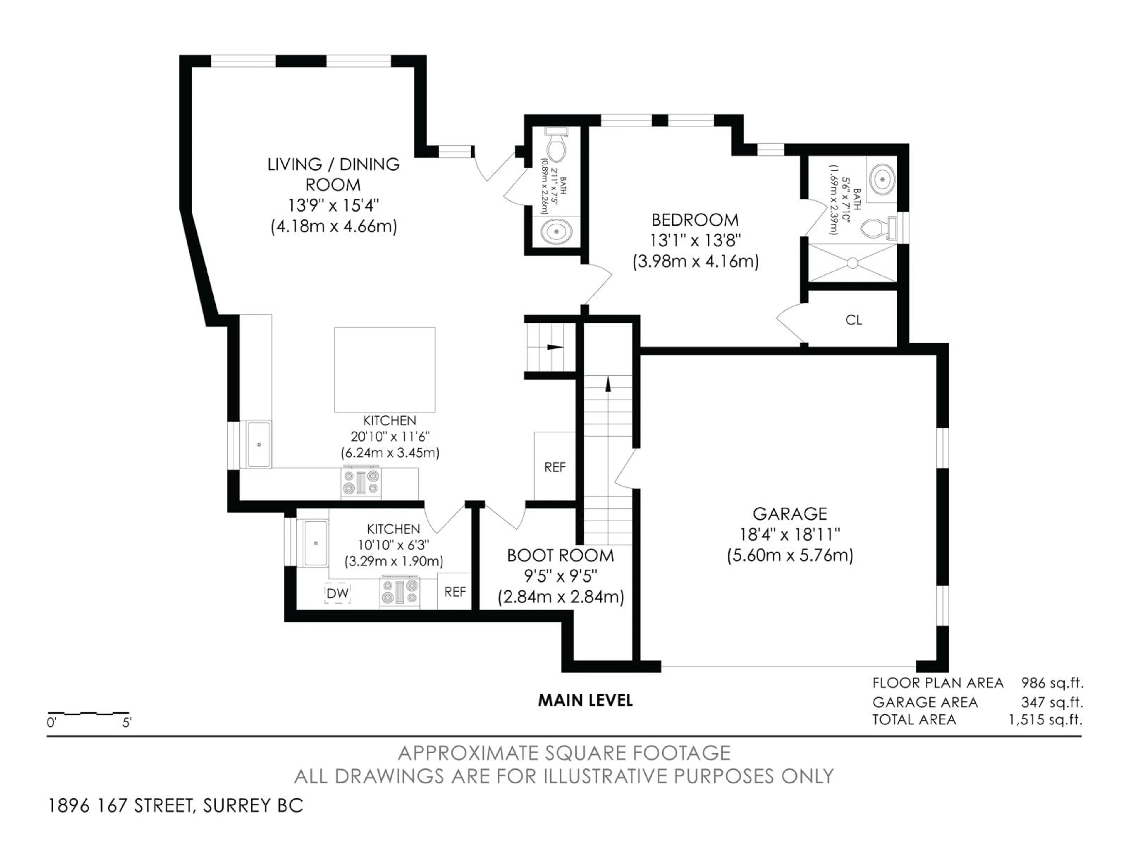 Floor plan for 1896 167 STREET, Surrey British Columbia V3Z1A2