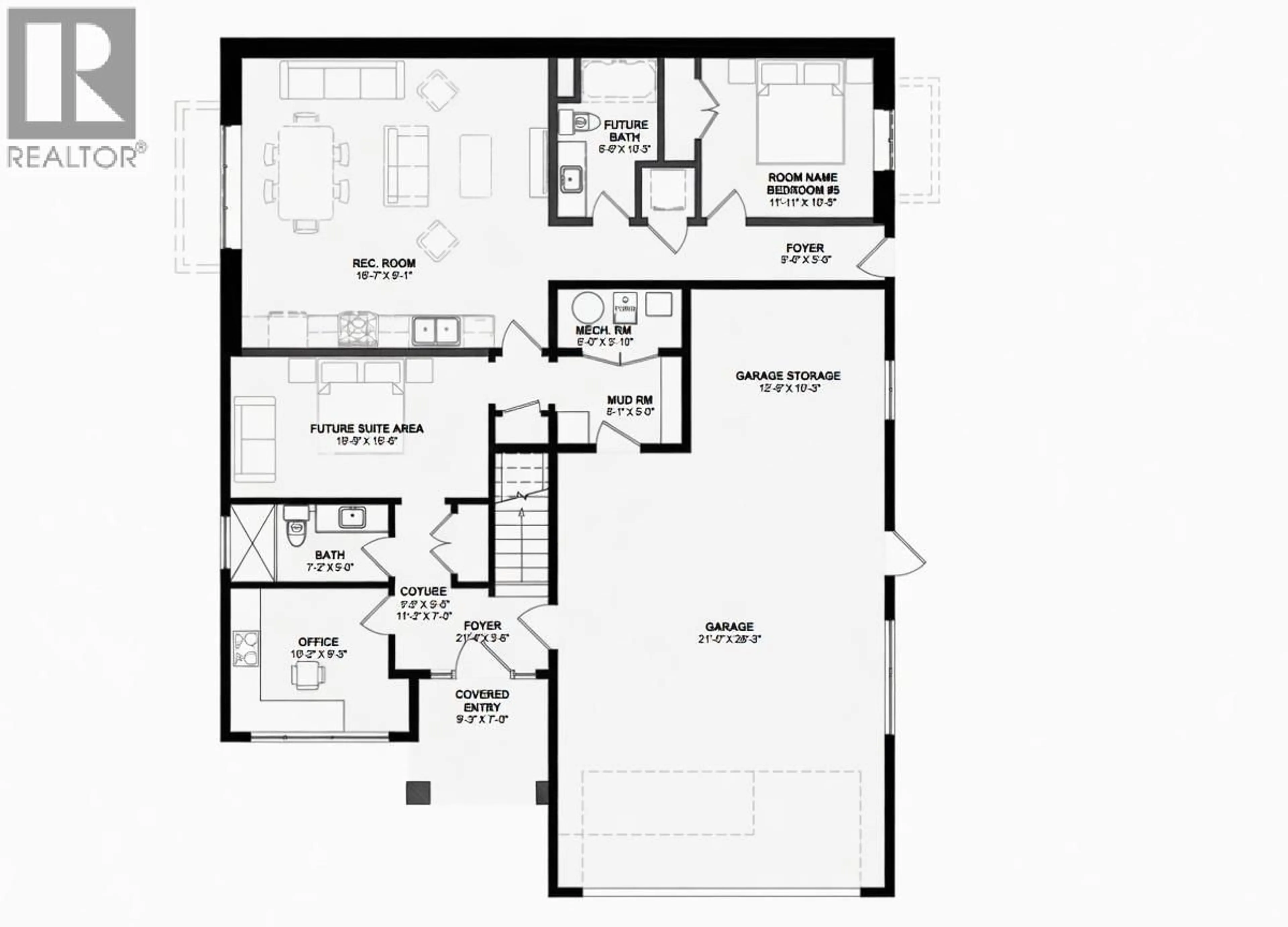 Floor plan for 5101 HEADLANDS HEIGHTS, Prince George British Columbia V2N0K6