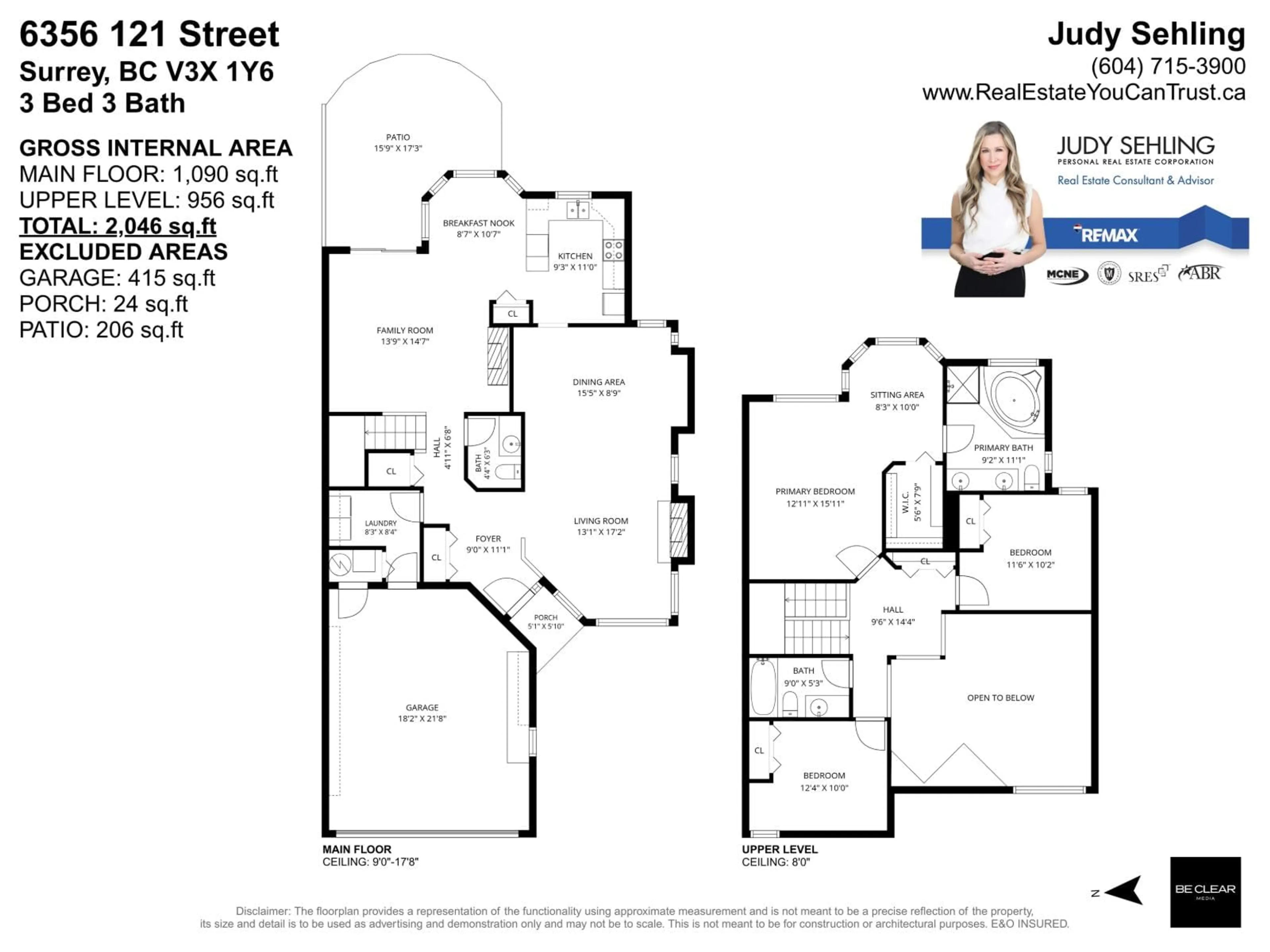 Floor plan for 6356 121 STREET, Surrey British Columbia V3X1Y6