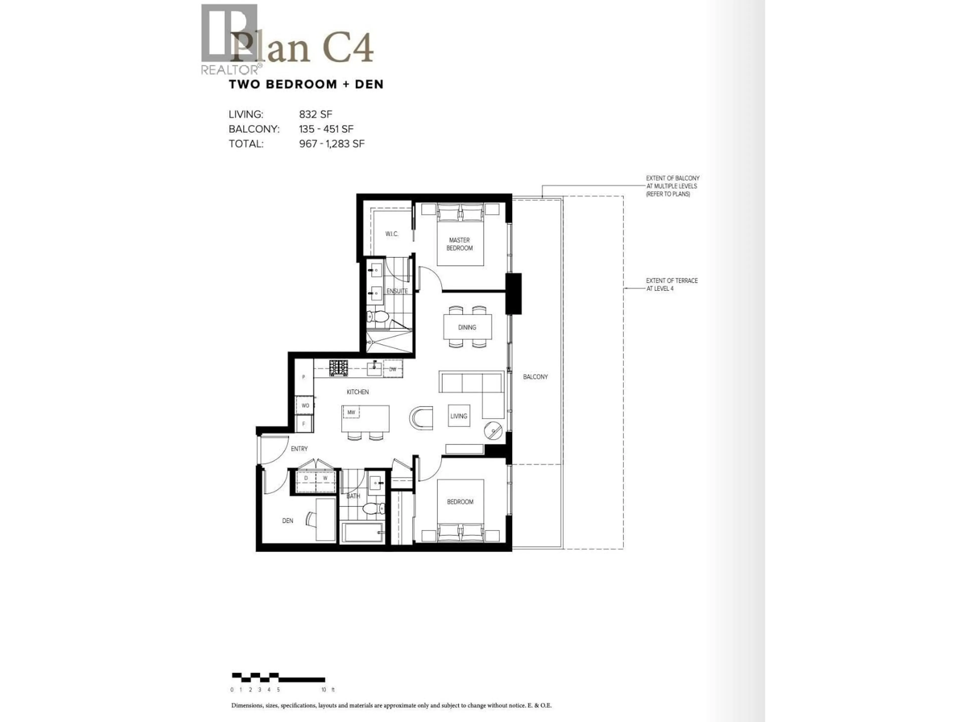 Floor plan for 822 - 6300 MINORU BOULEVARD, Richmond British Columbia V6Y0N1