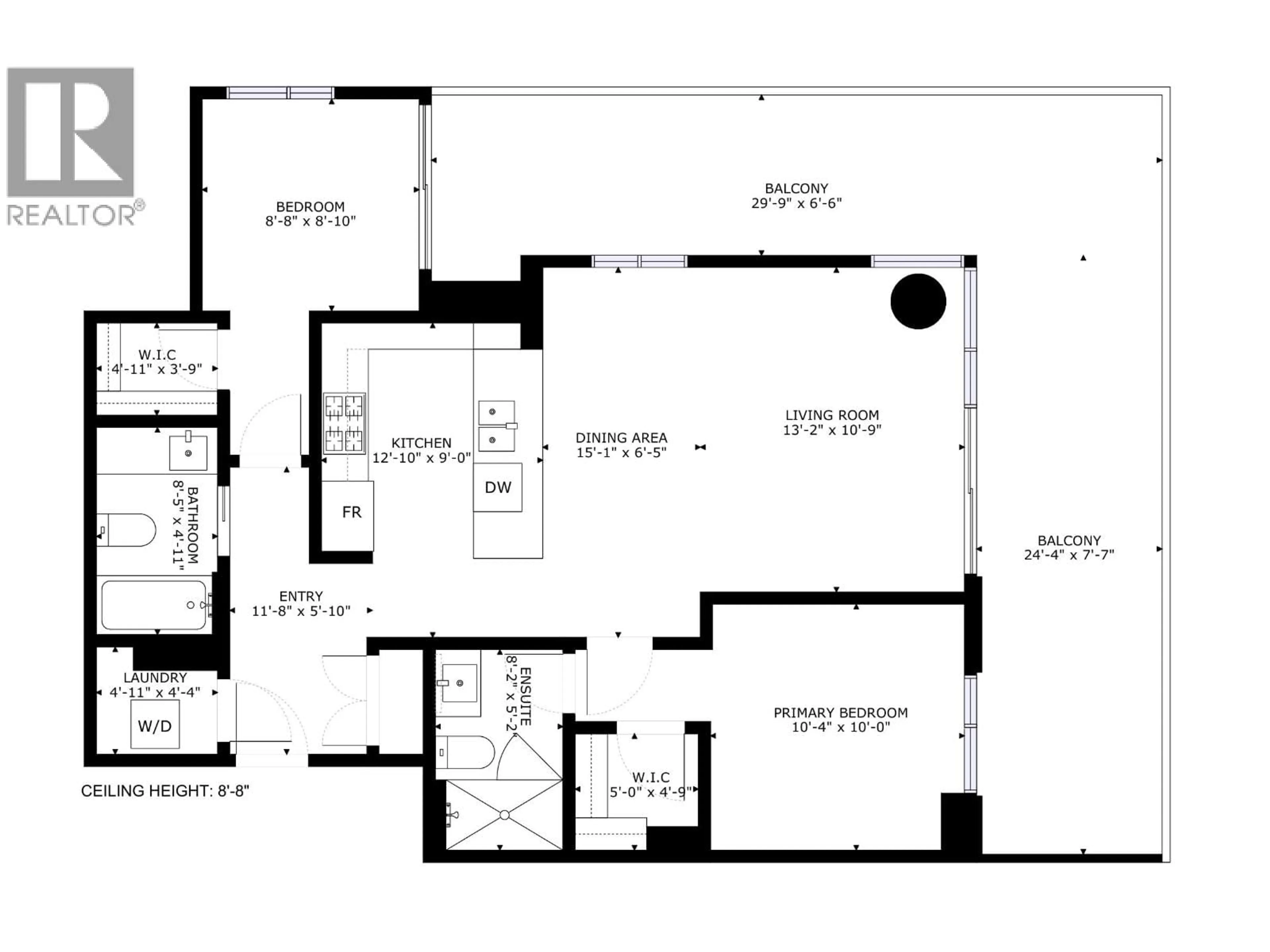 Floor plan for 1803 - 1401 HUNTER STREET, North Vancouver British Columbia V7J0E2