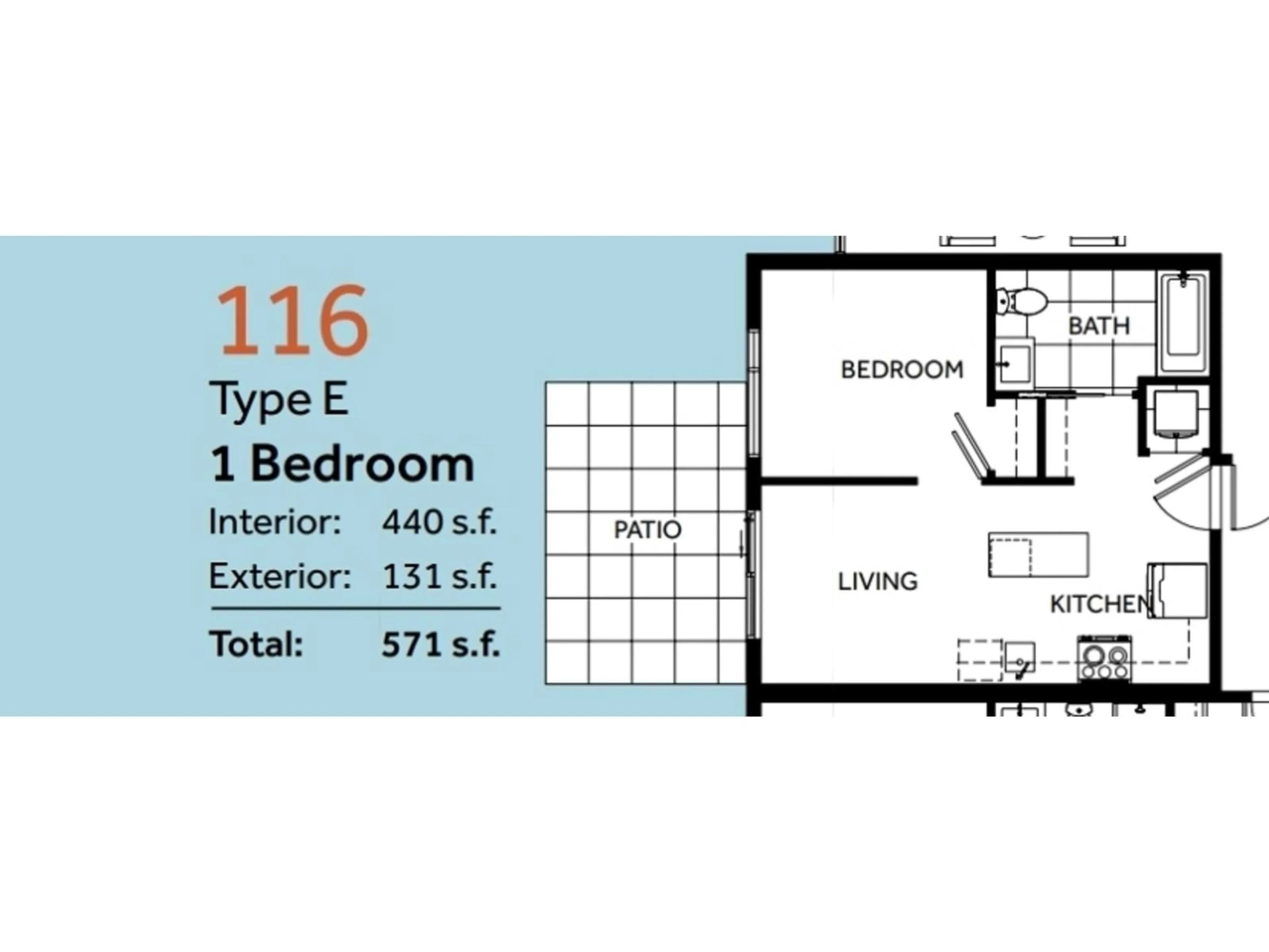 Floor plan for B116 - 20117 84 AVENUE, Langley British Columbia V2Y2B8