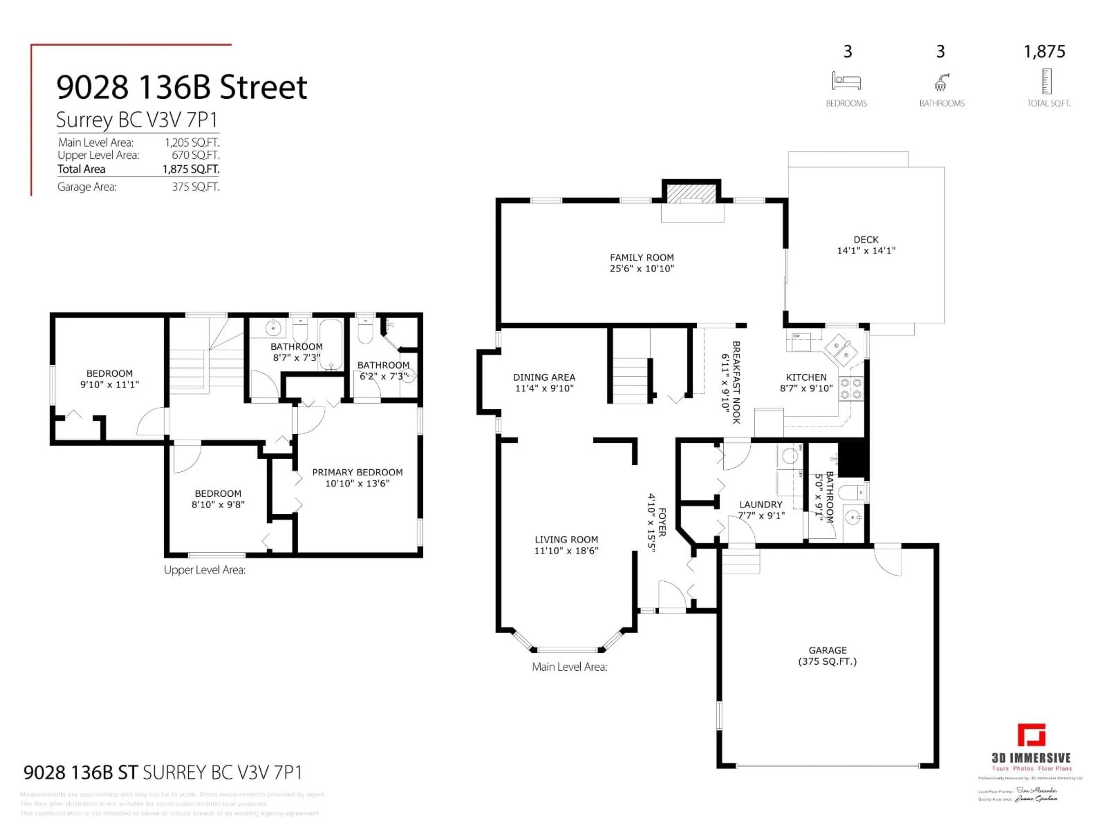 Floor plan for 9028 136B STREET, Surrey British Columbia V3V7P1