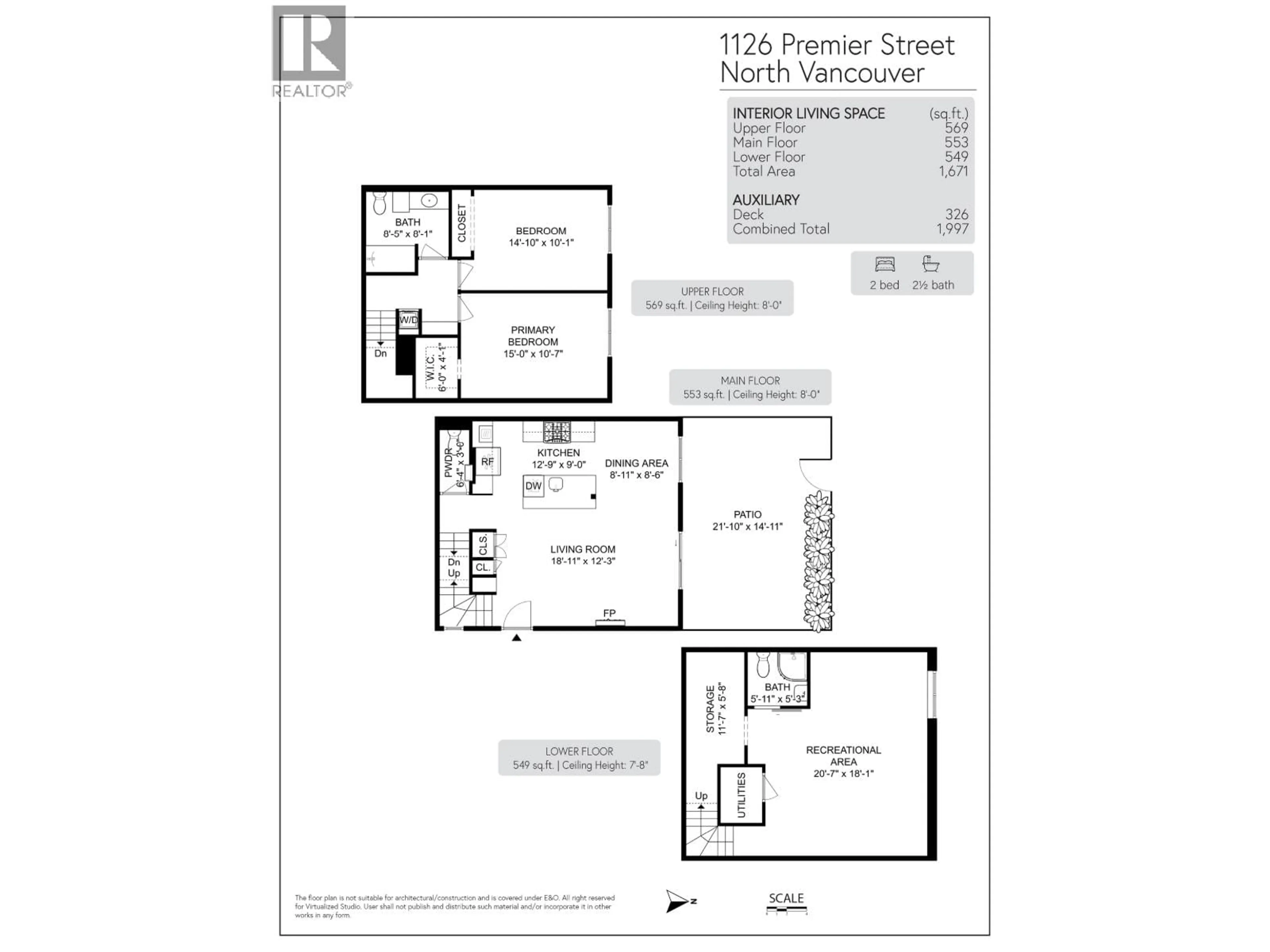 Floor plan for 1126 PREMIER STREET, North Vancouver British Columbia V7J2H3
