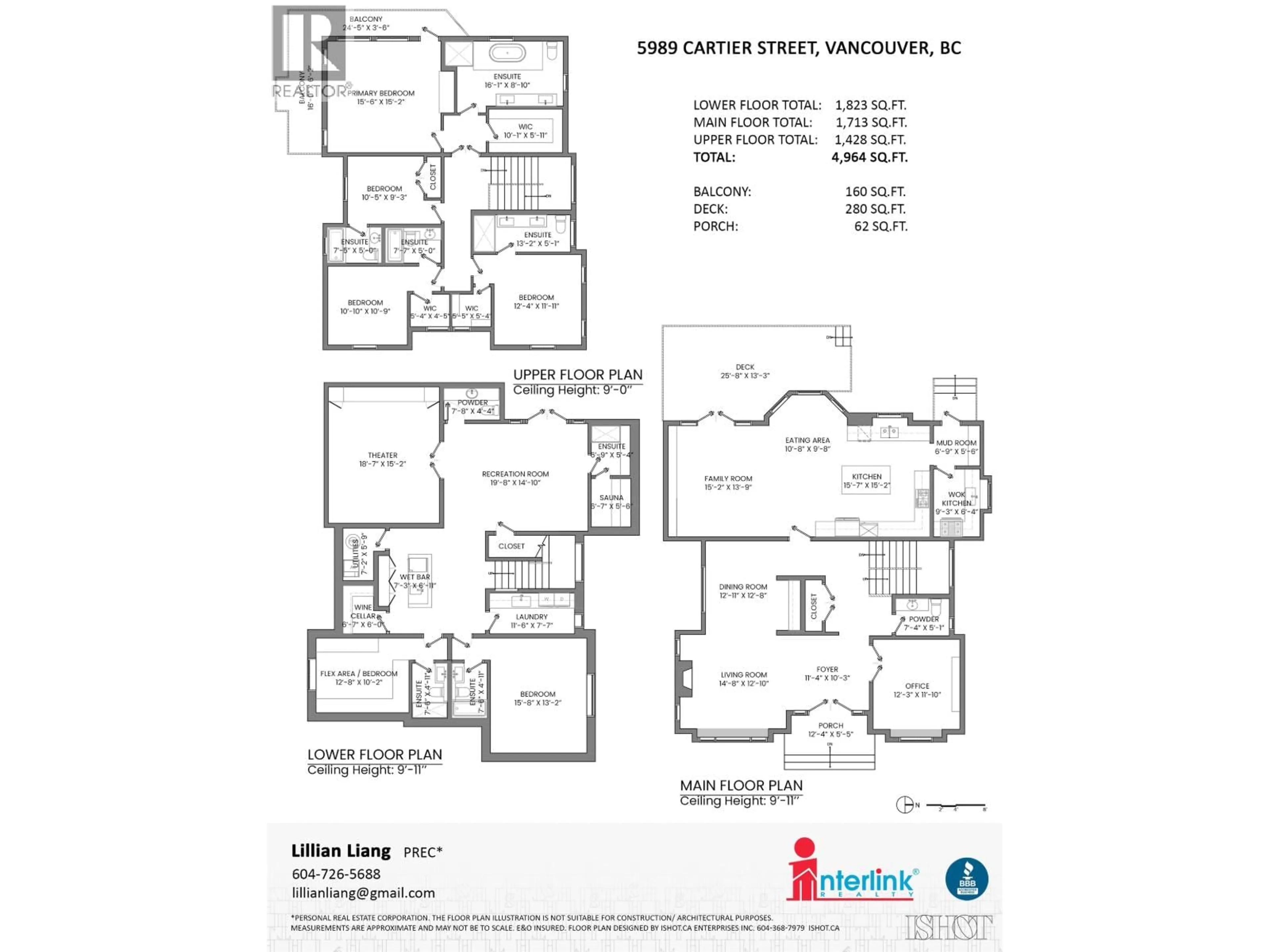 Floor plan for 5989 CARTIER STREET, Vancouver British Columbia V6M3A8