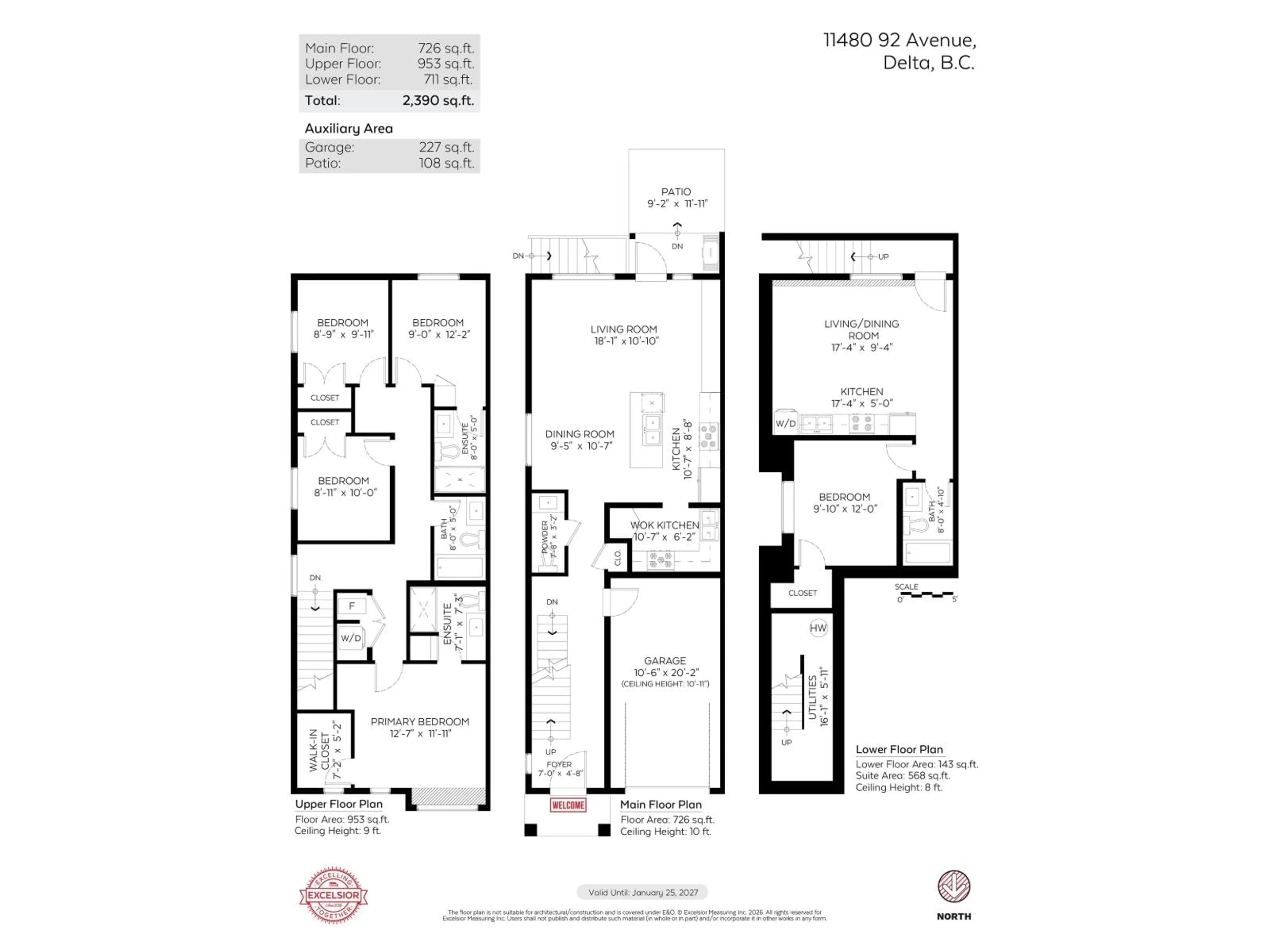 Floor plan for 11480 92 AVENUE, Delta British Columbia V4C3K7