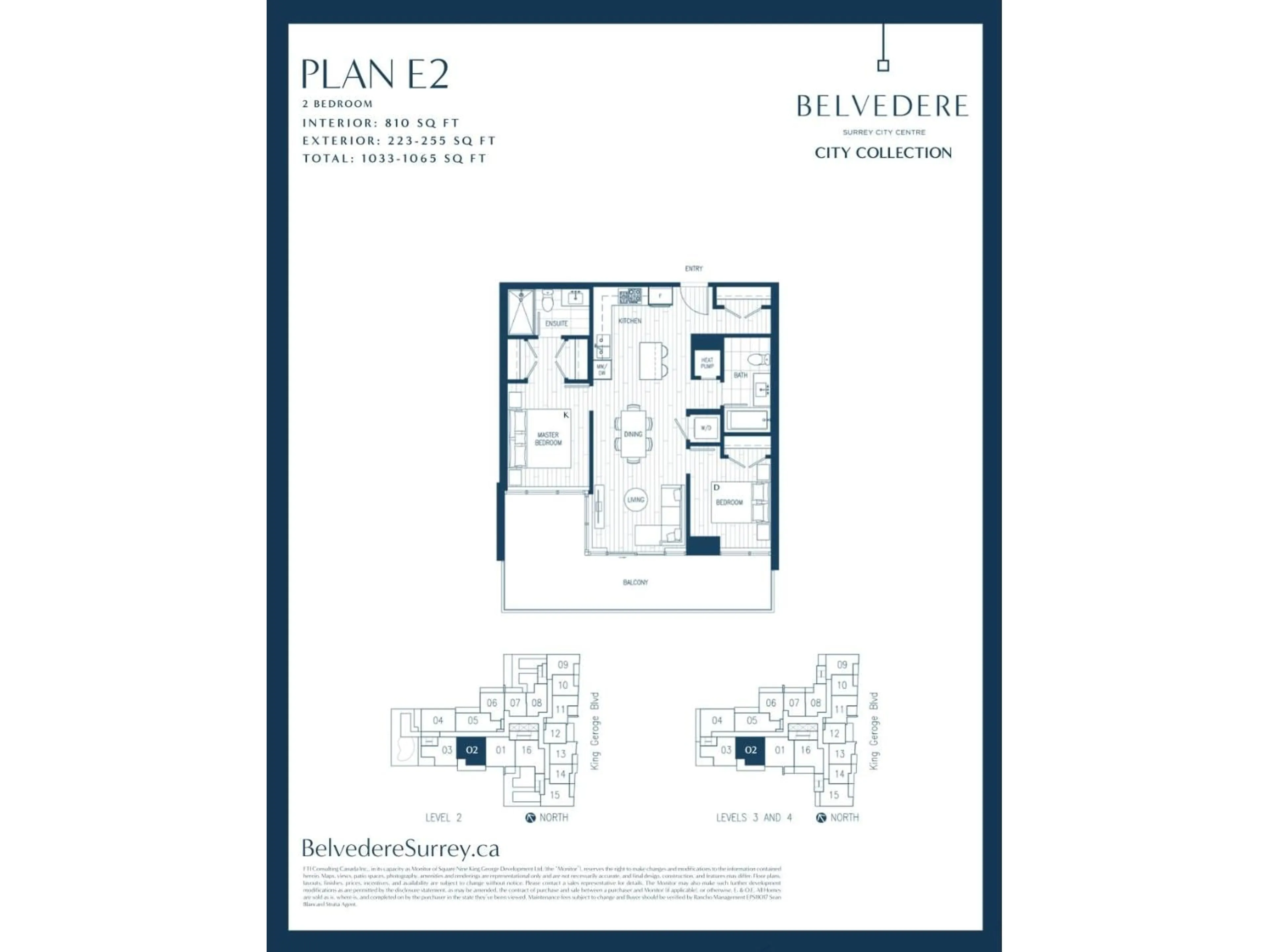 Floor plan for 302 - 9675 KING GEORGE BOULEVARD, Surrey British Columbia V3T0T7