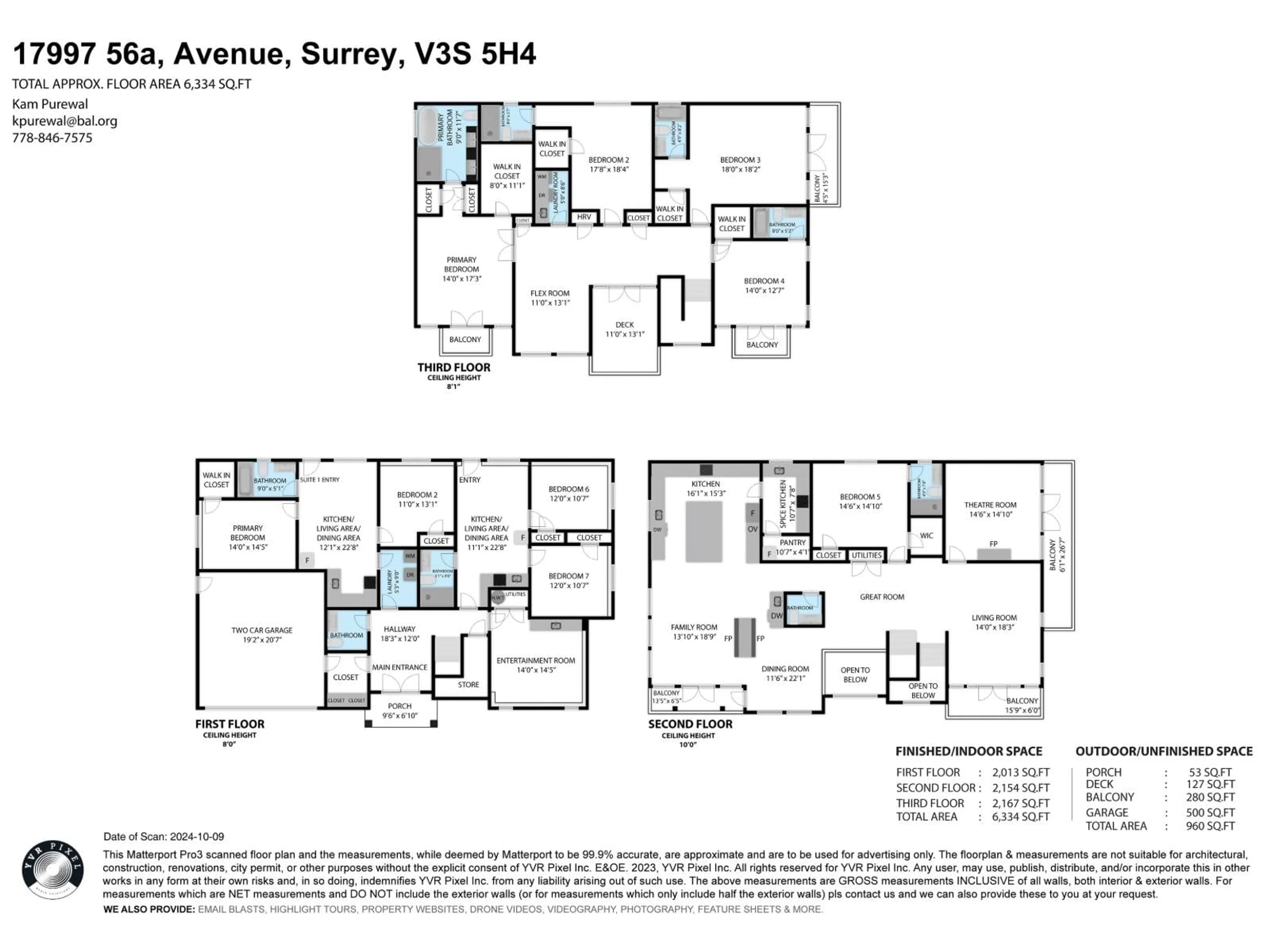 Floor plan for 17997 56A AVENUE, Surrey British Columbia V3S5H4