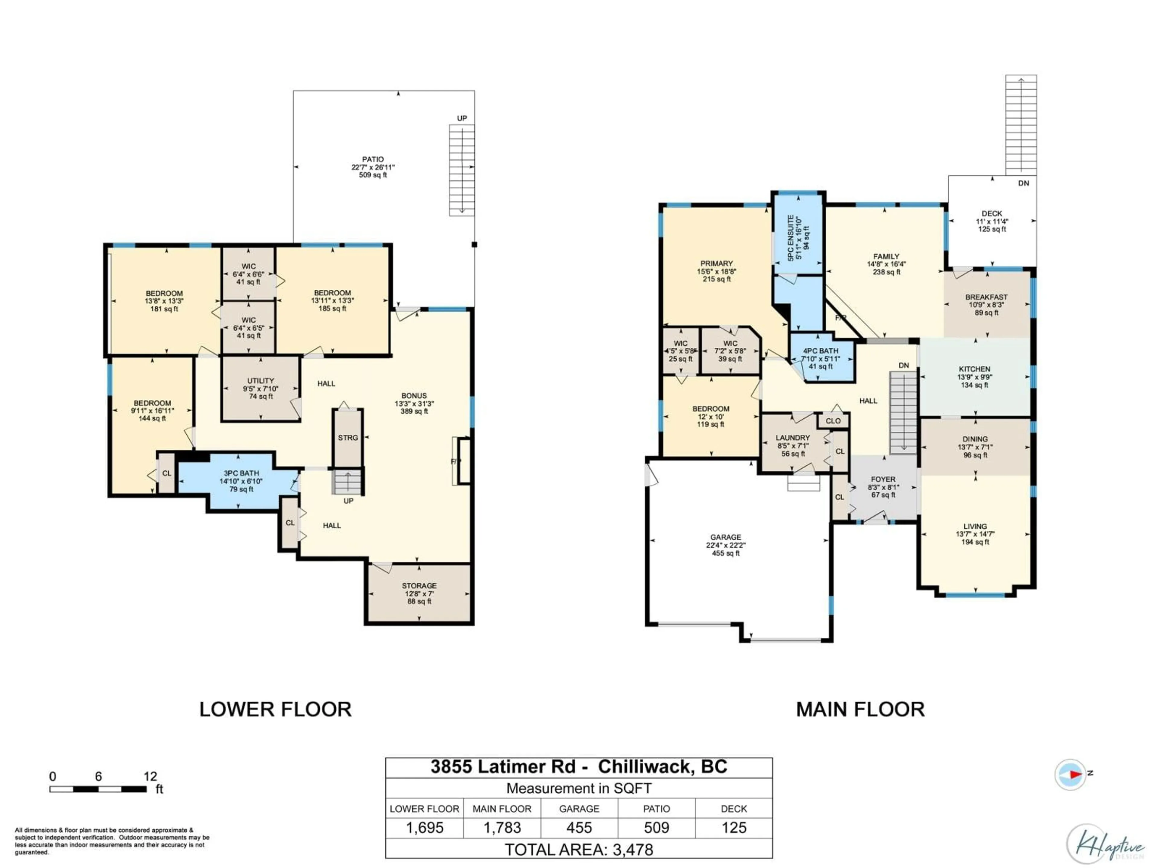 Floor plan for 3855 LATIMER STREET, Abbotsford British Columbia V2S7K6