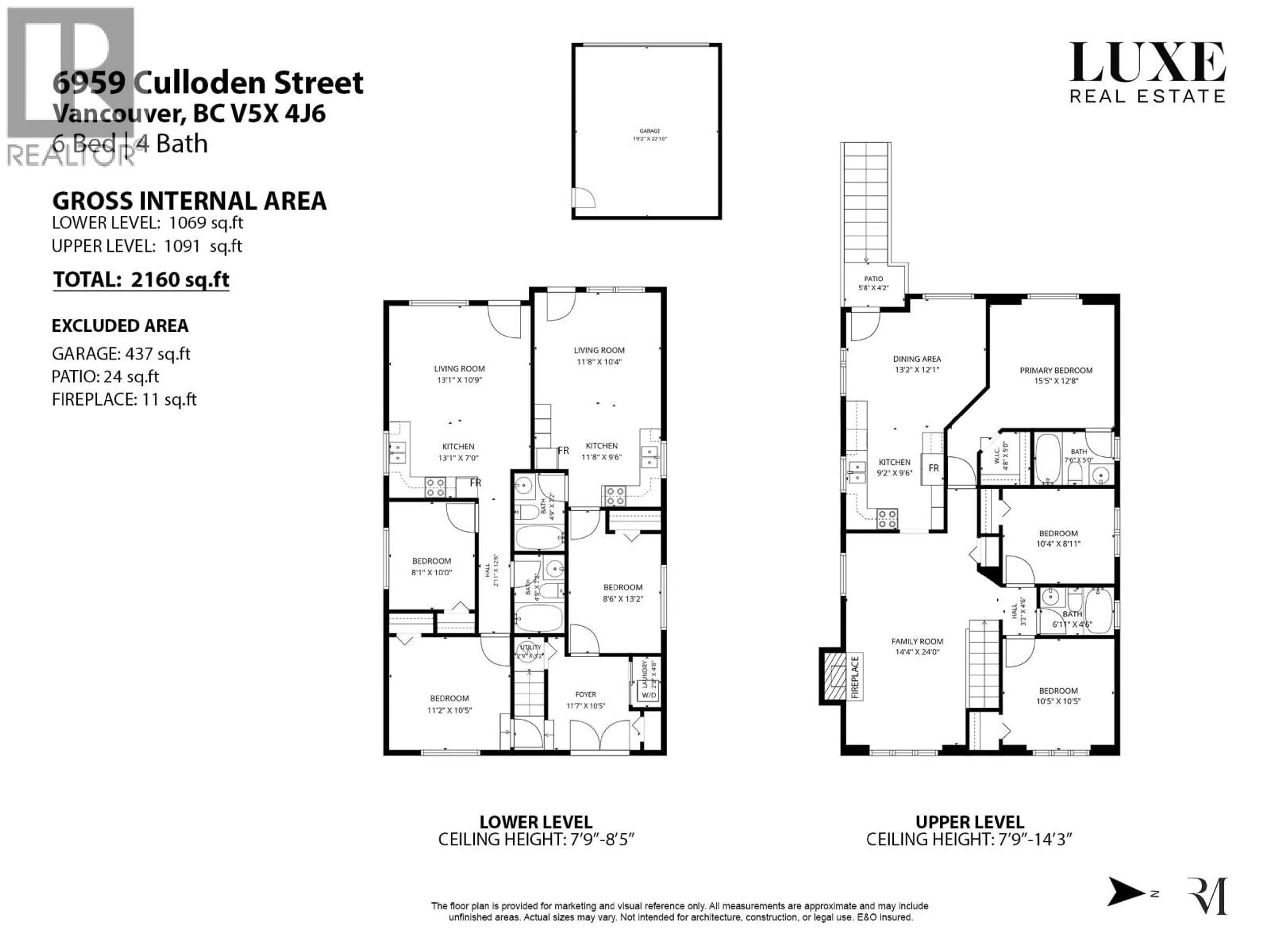 Floor plan for 6959 CULLODEN STREET, Vancouver British Columbia V5X4J6