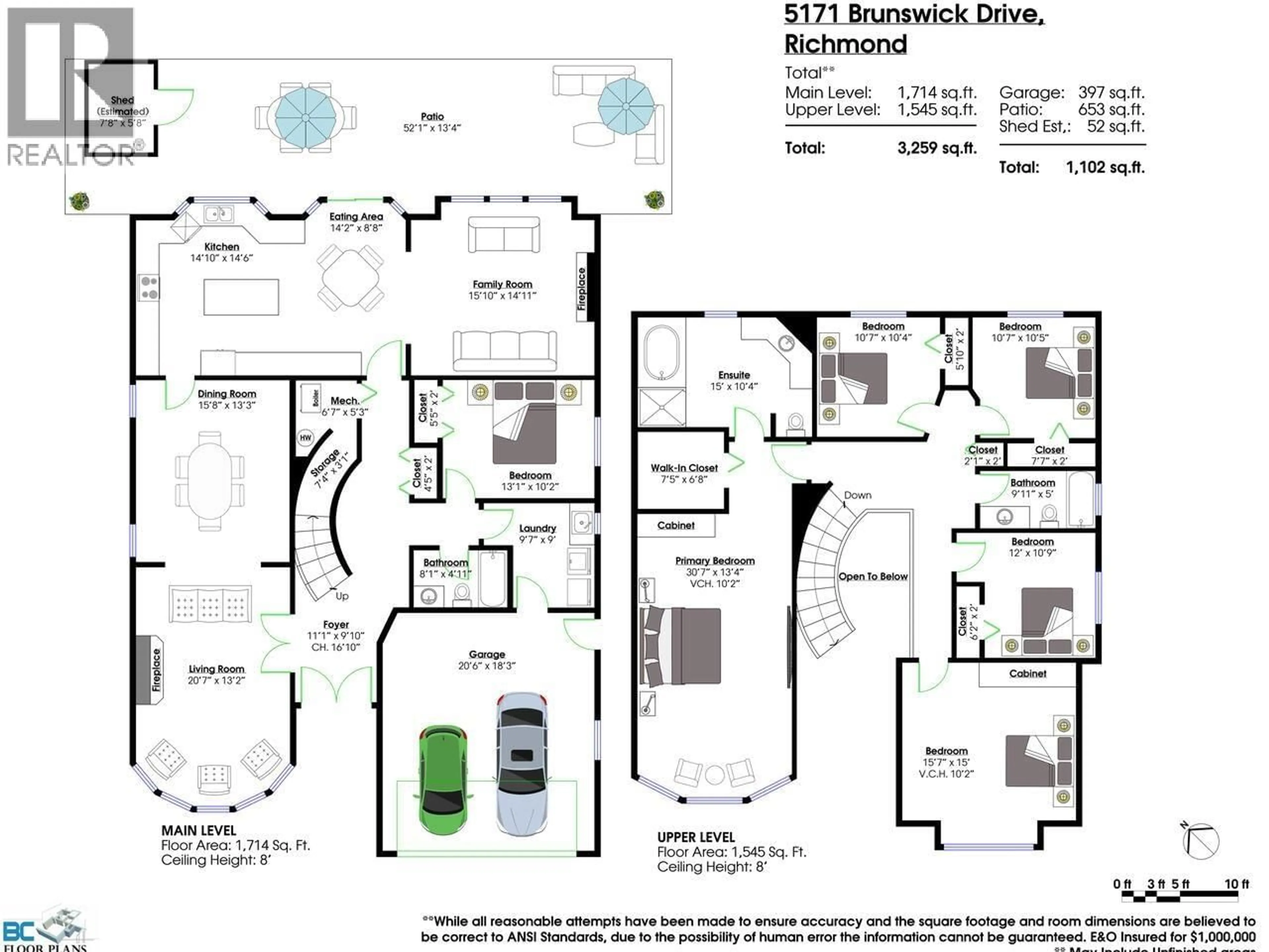 Floor plan for 5171 BRUNSWICK DRIVE, Richmond British Columbia V7E6J2
