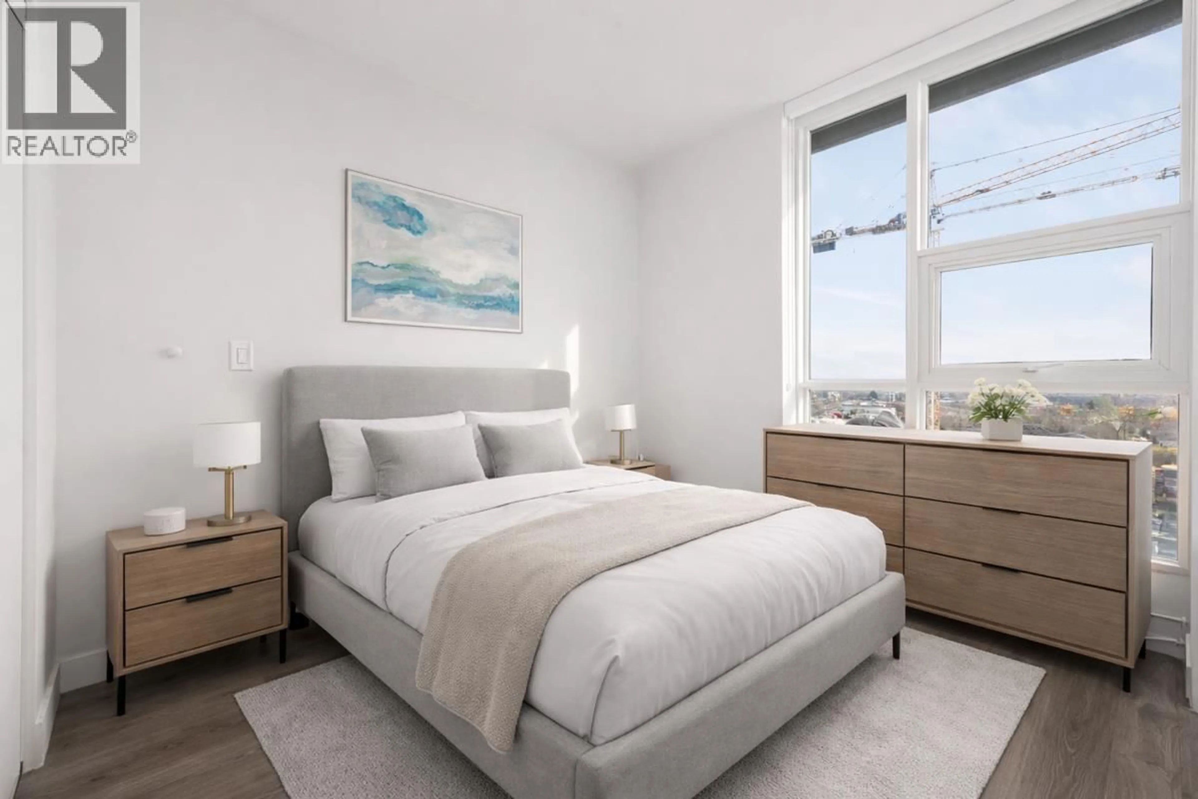 Bedroom with bed, unknown for 506 - 3430 KENT AVENUE SOUTH AVENUE, Vancouver British Columbia V5S0G7