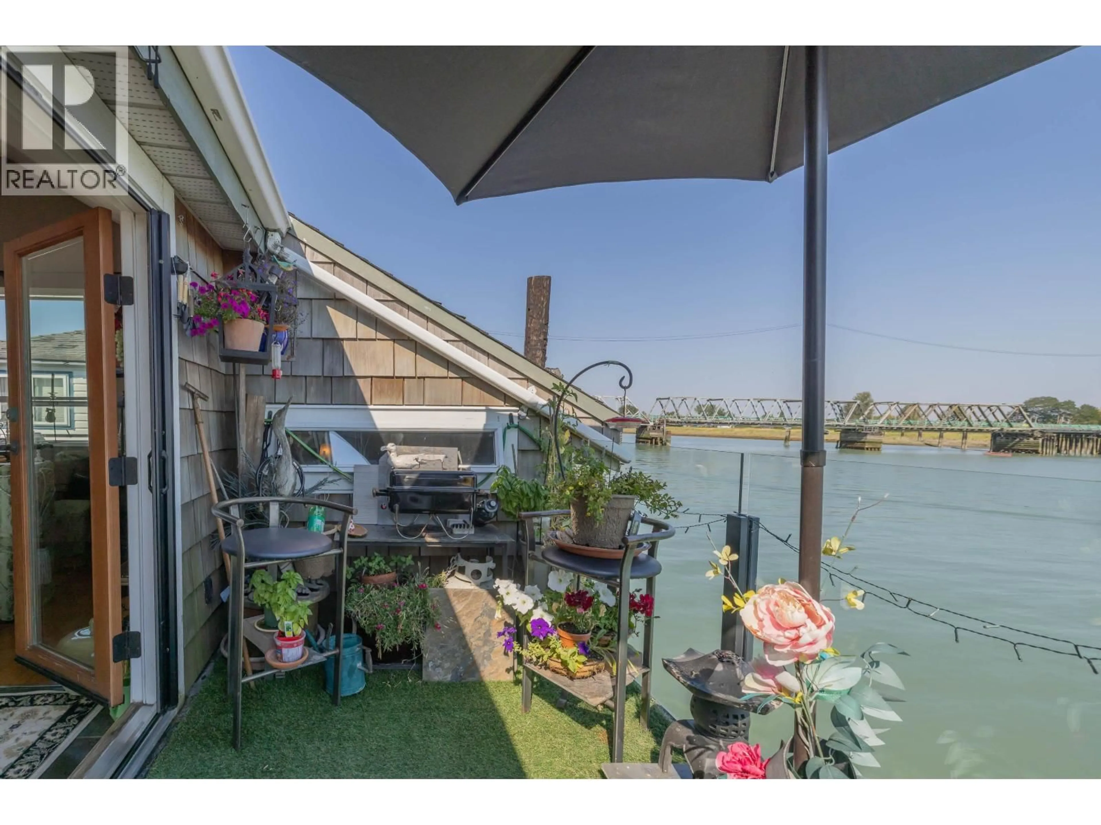 Patio, water/lake/river/ocean view for 12 - 3550 WESTHAM ISLAND ROAD, Delta British Columbia V4K0A4