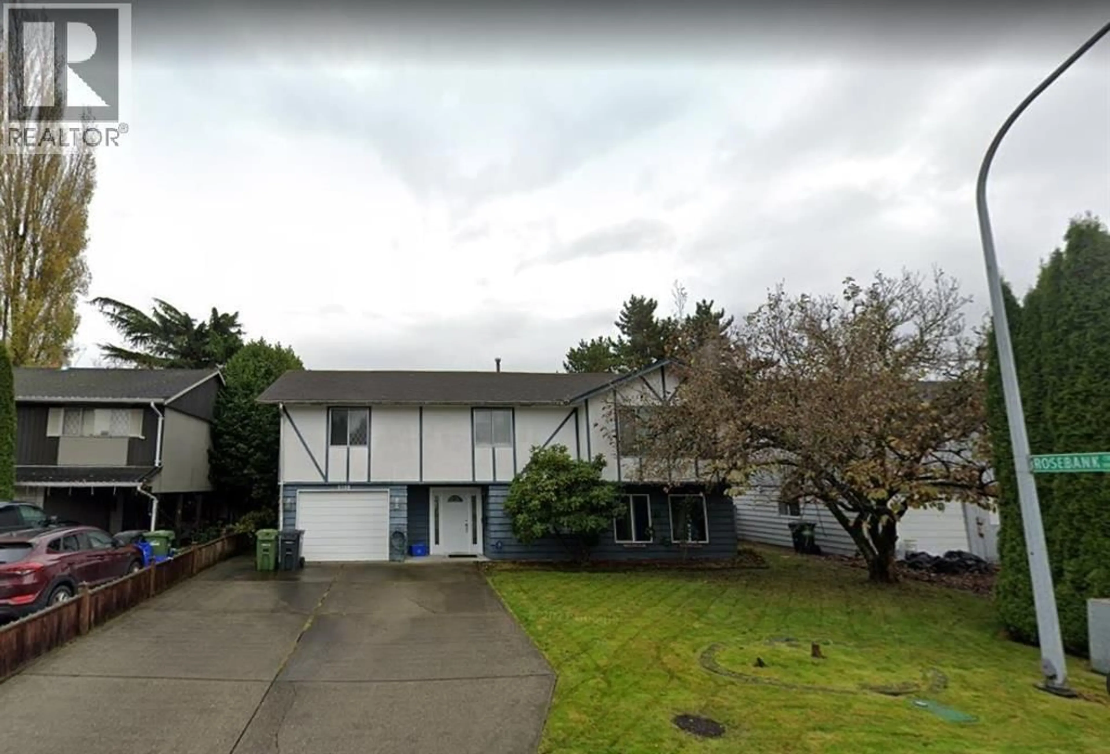 A pic from outside/outdoor area/front of a property/back of a property/a pic from drone, street for 8280 ROSEBANK CRESCENT, Richmond British Columbia V7A2K6