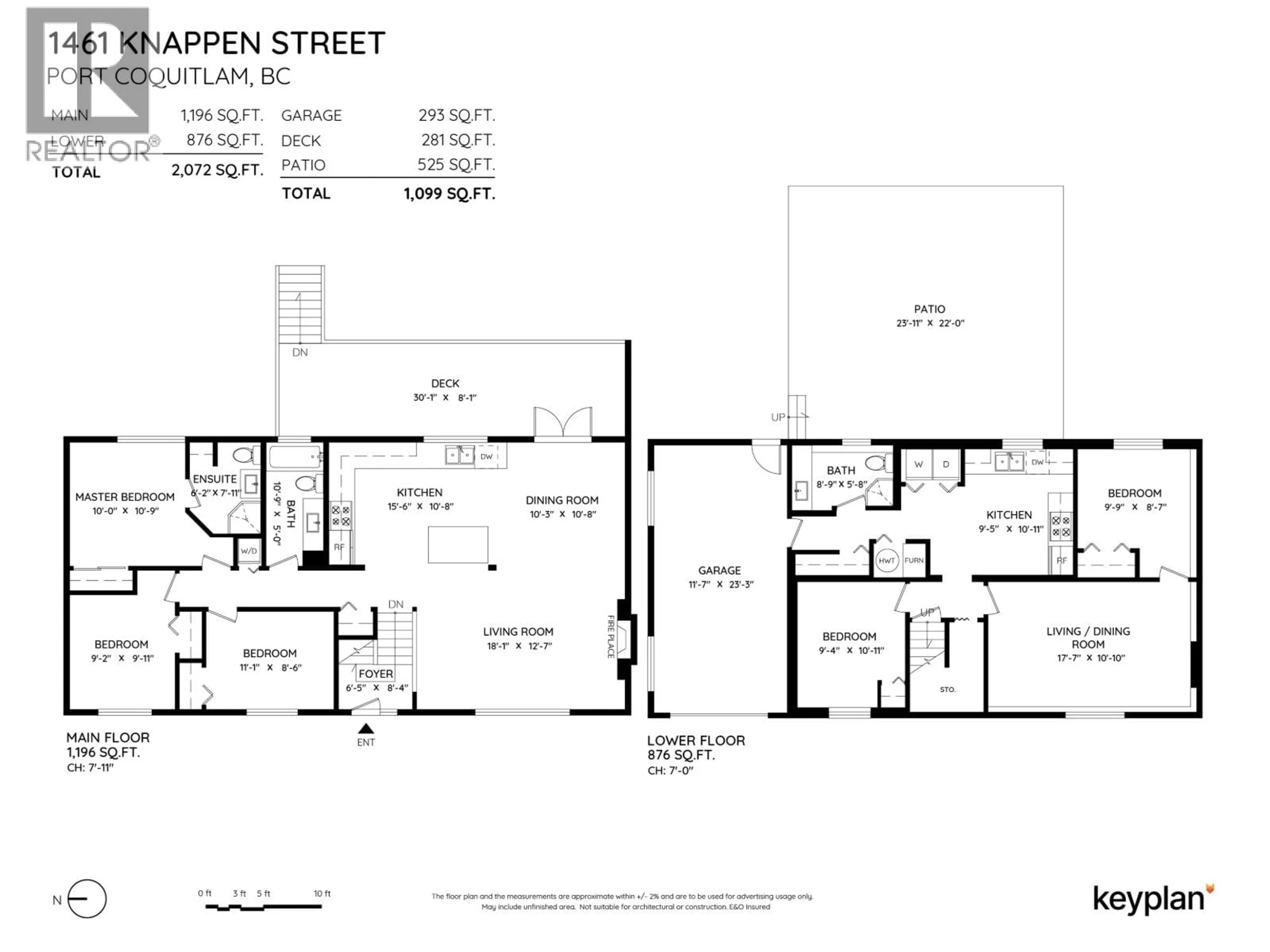 Floor plan for 1461 KNAPPEN STREET, Port Coquitlam British Columbia V3C2P7