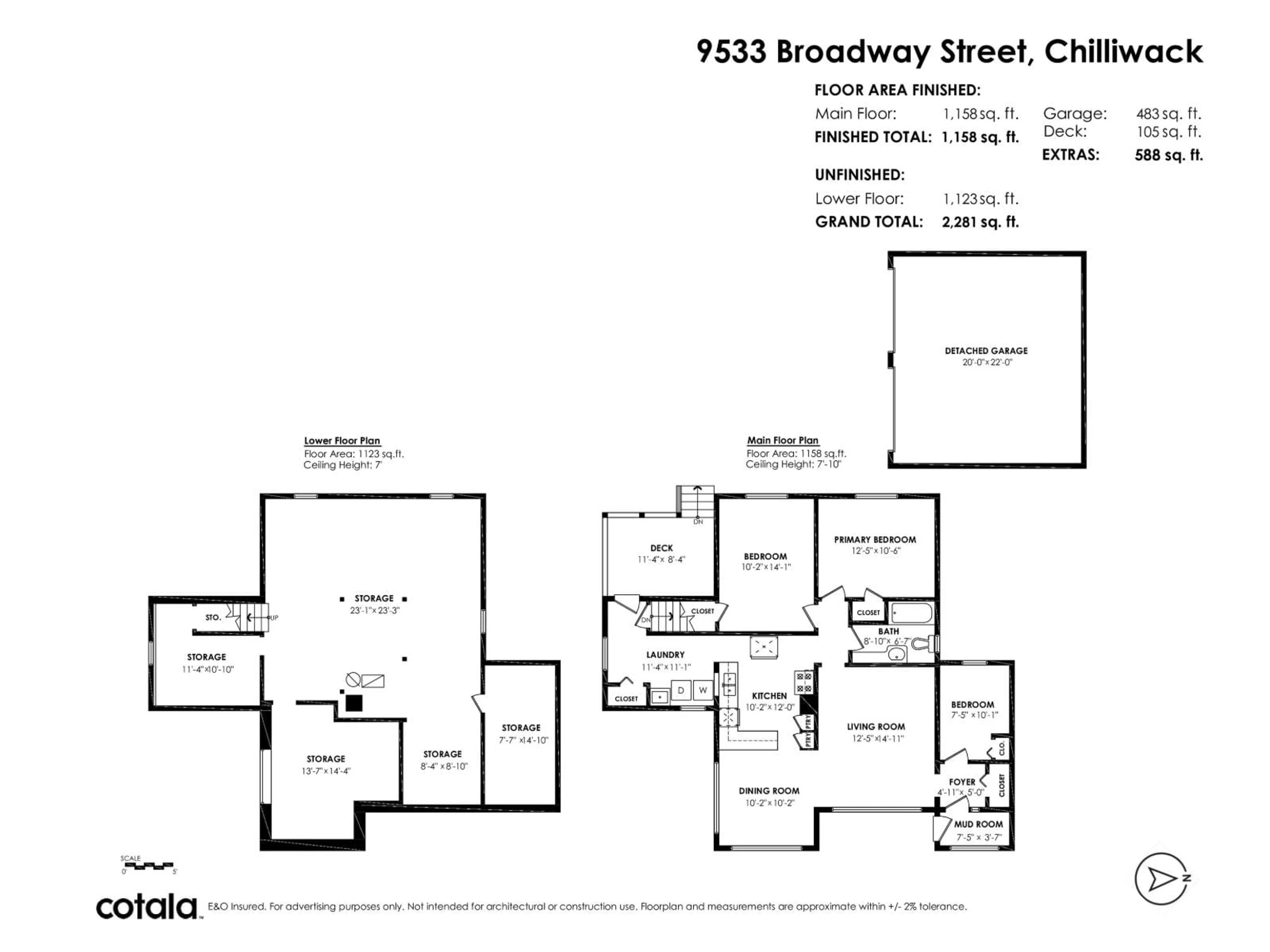 Floor plan for 9533 BROADWAY STREET, Chilliwack British Columbia V2P5T8