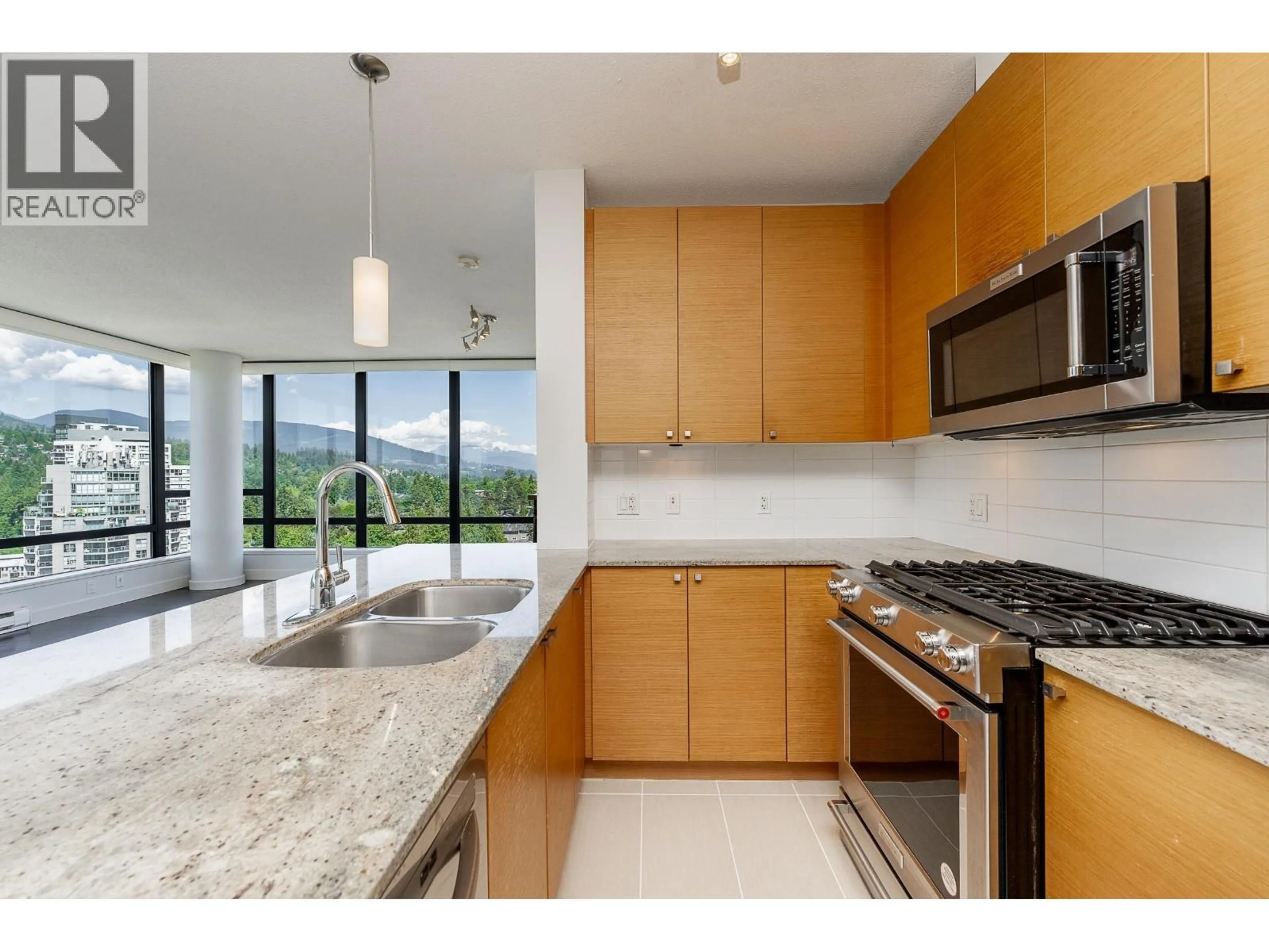 Standard kitchen, ceramic/tile floor for 1908 - 110 BREW STREET, Port Moody British Columbia V3H0E4