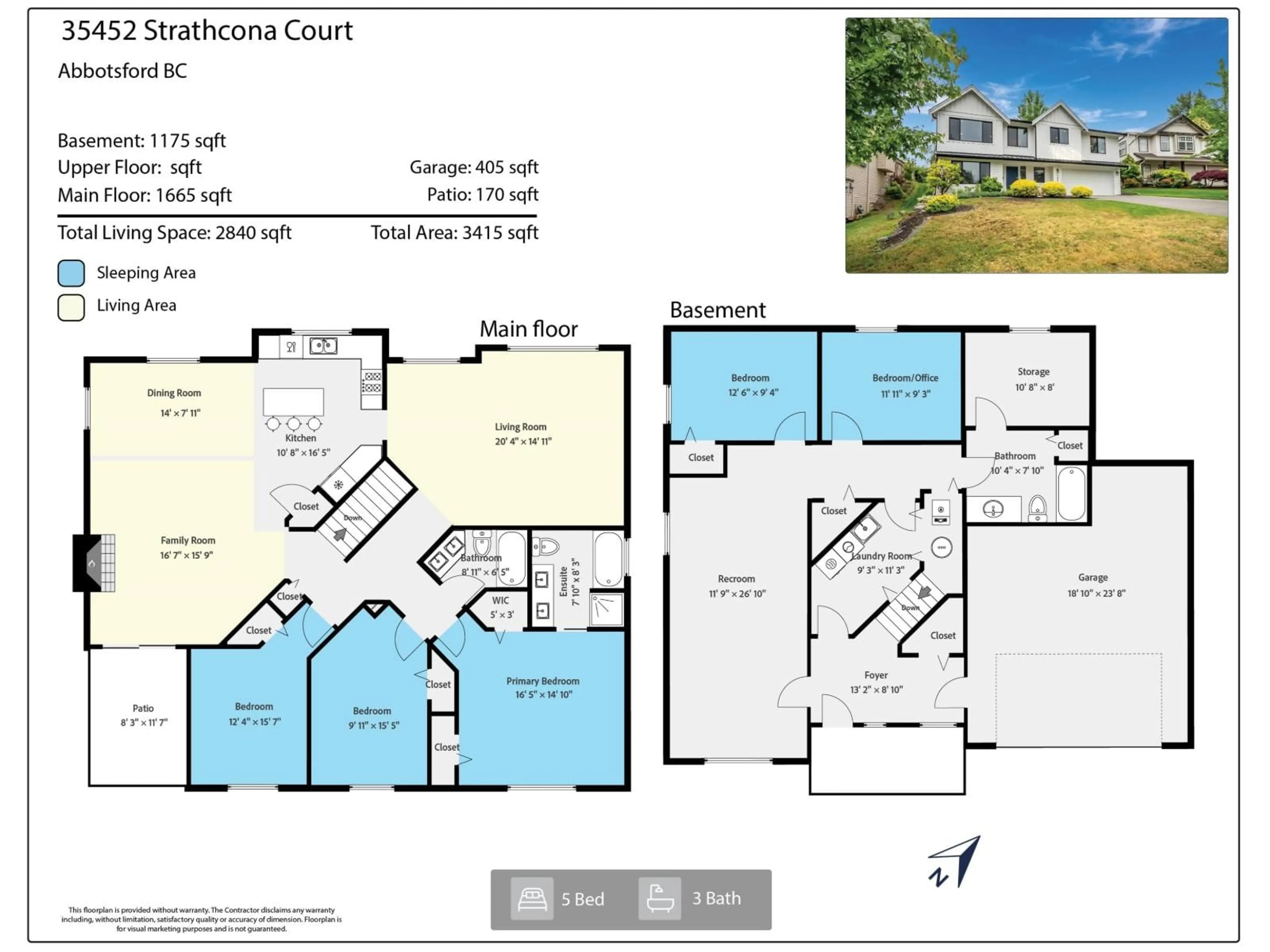 Floor plan for 35452 STRATHCONA COURT, Abbotsford British Columbia V3G3A2
