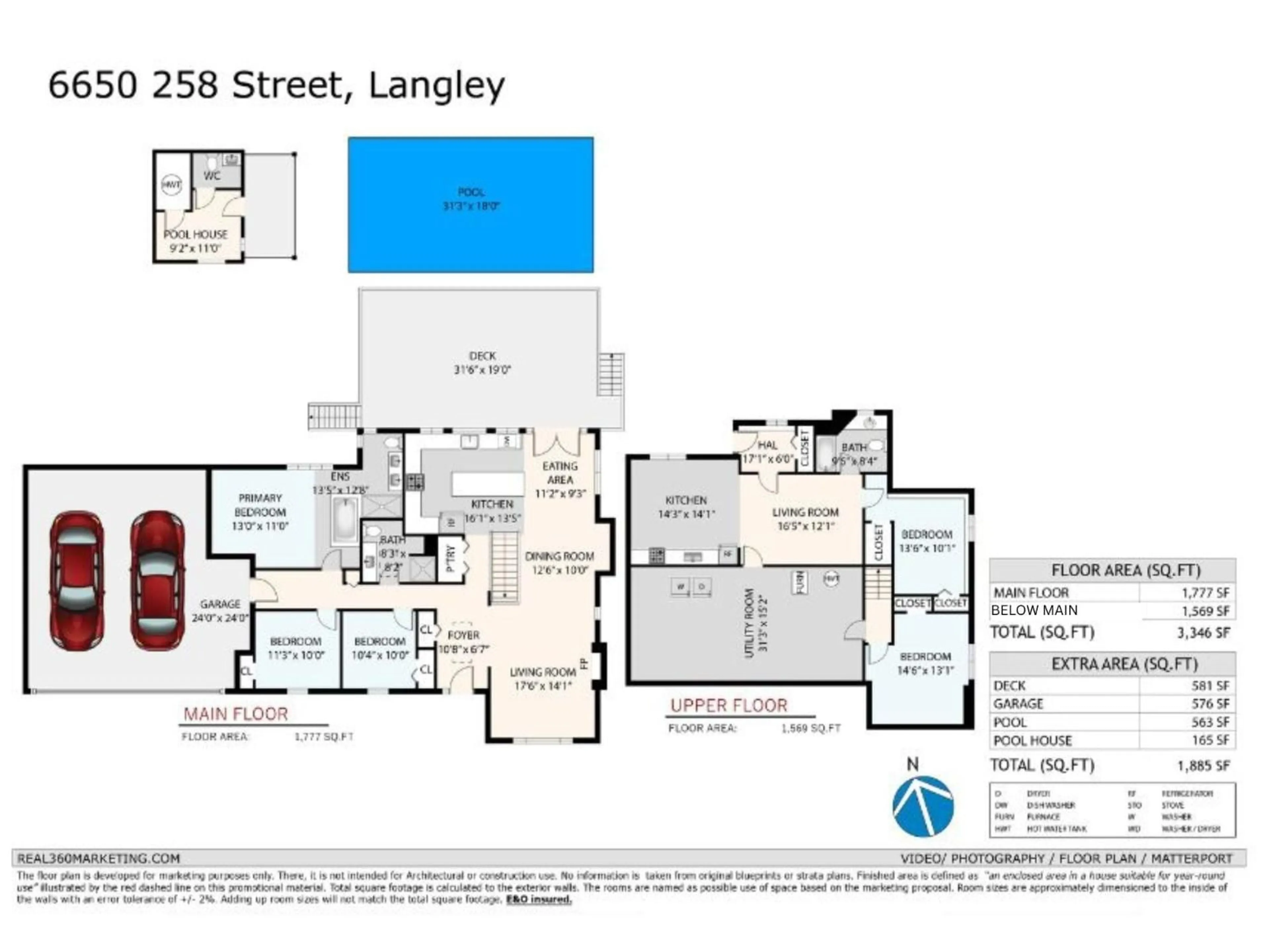 Floor plan for 6650 258 STREET, Langley British Columbia V4W1V3