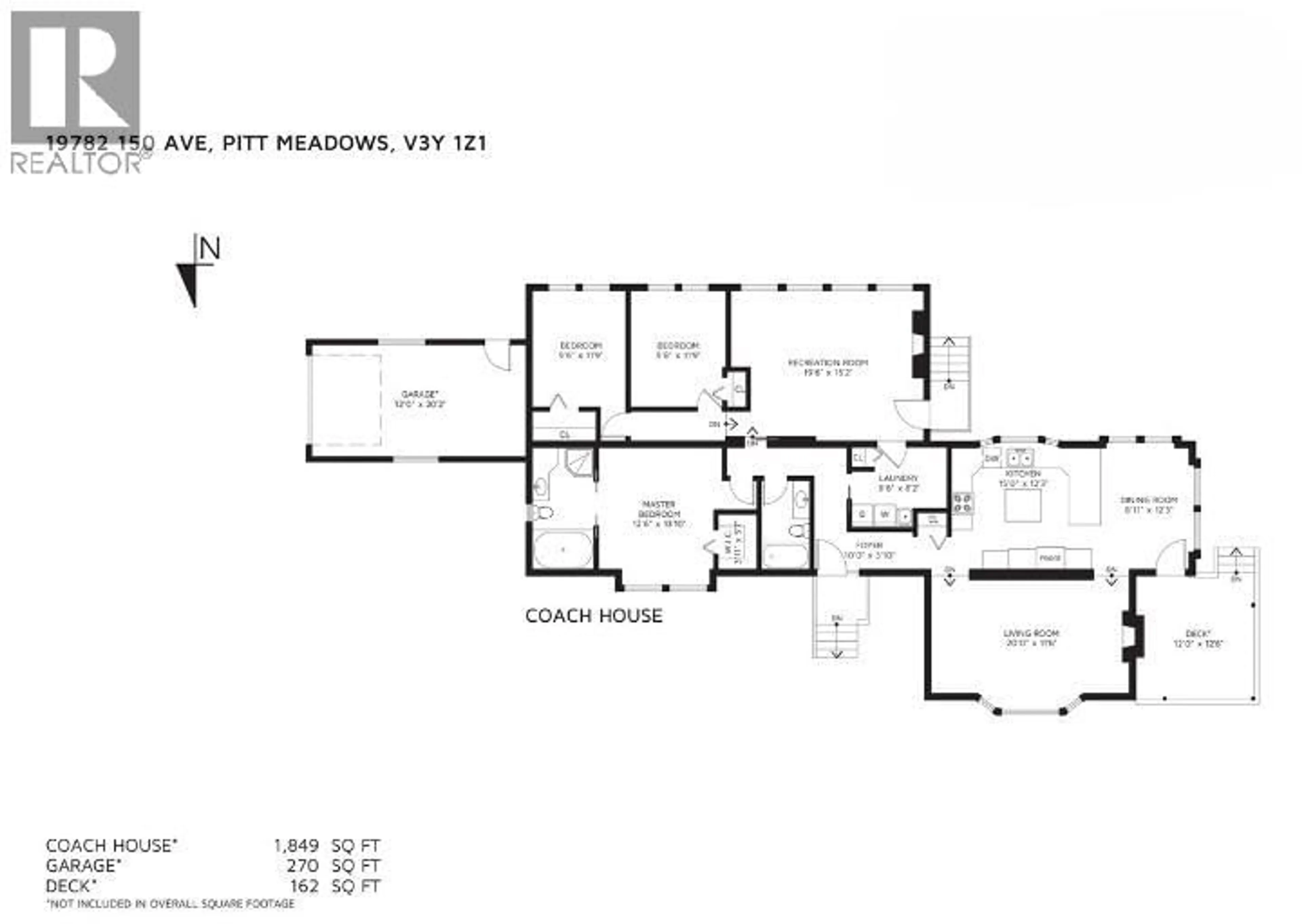 Floor plan for 19782 150 AVENUE, Pitt Meadows British Columbia V3Y1Z1