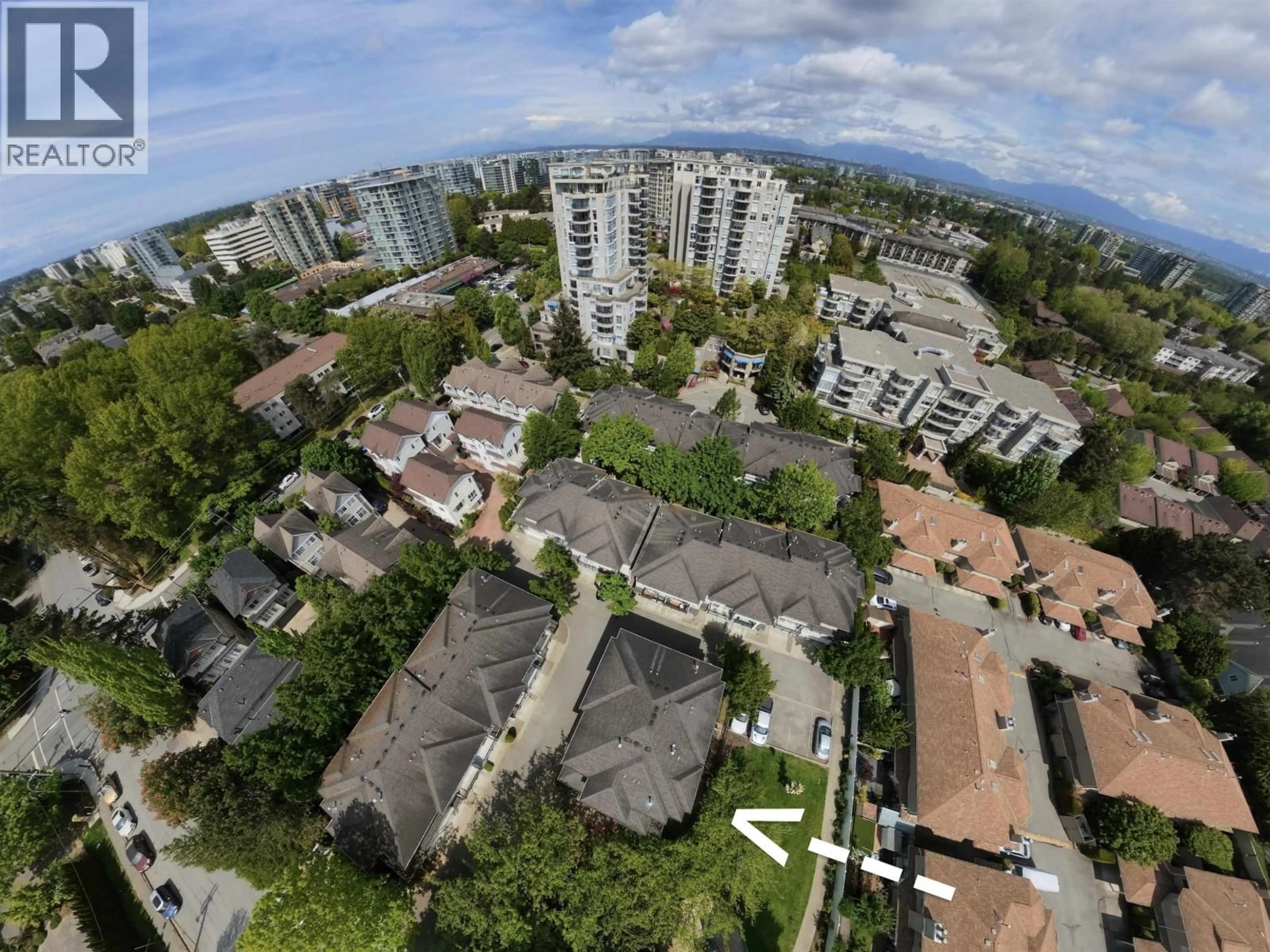 A pic from outside/outdoor area/front of a property/back of a property/a pic from drone, city buildings view from balcony for 1 - 8433 BENNETT ROAD, Richmond British Columbia V6Y4E5