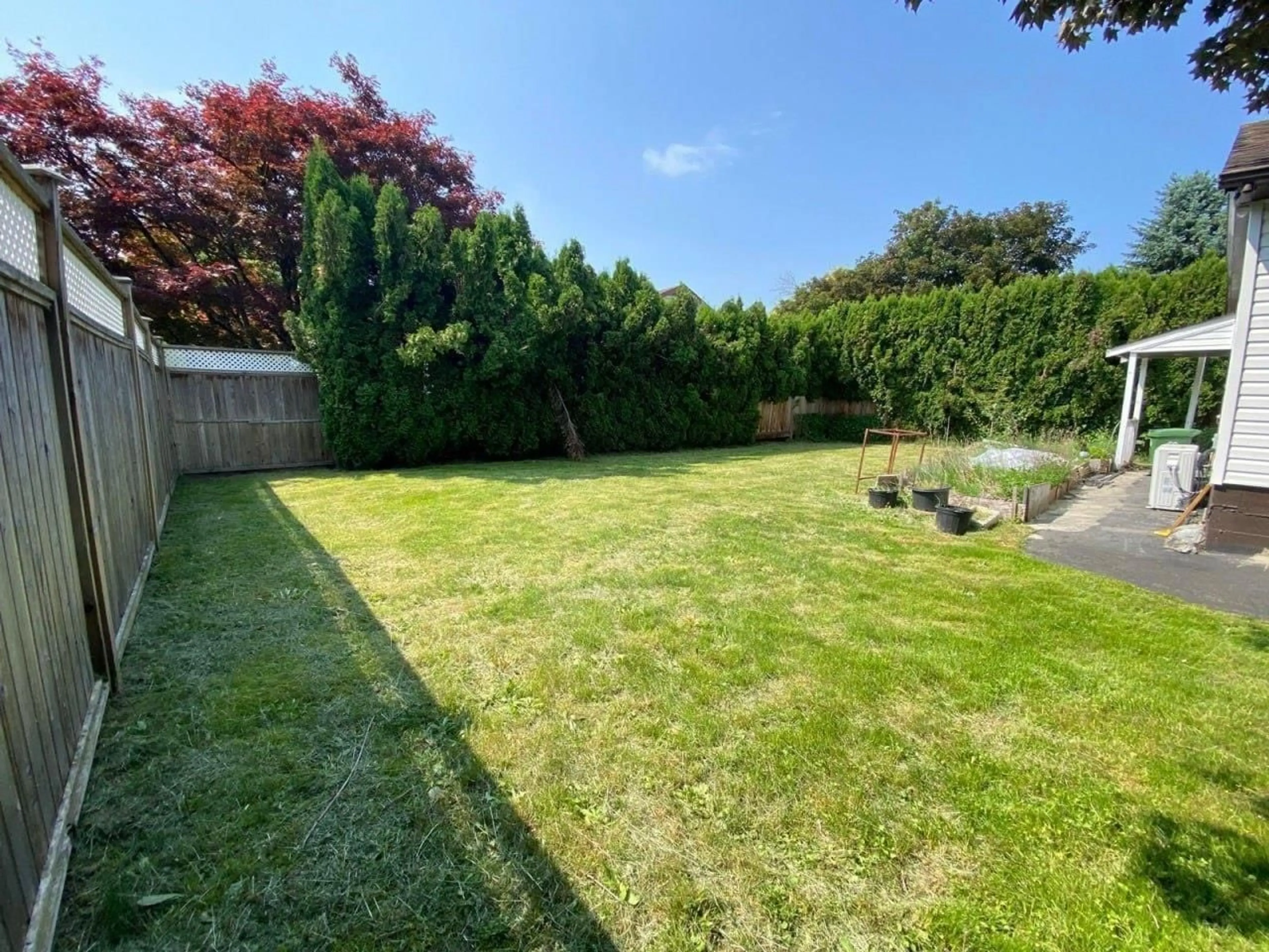 A pic from outside/outdoor area/front of a property/back of a property/a pic from drone, forest/trees view for 45685 HERRON AVENUE, Chilliwack British Columbia V2P3G8