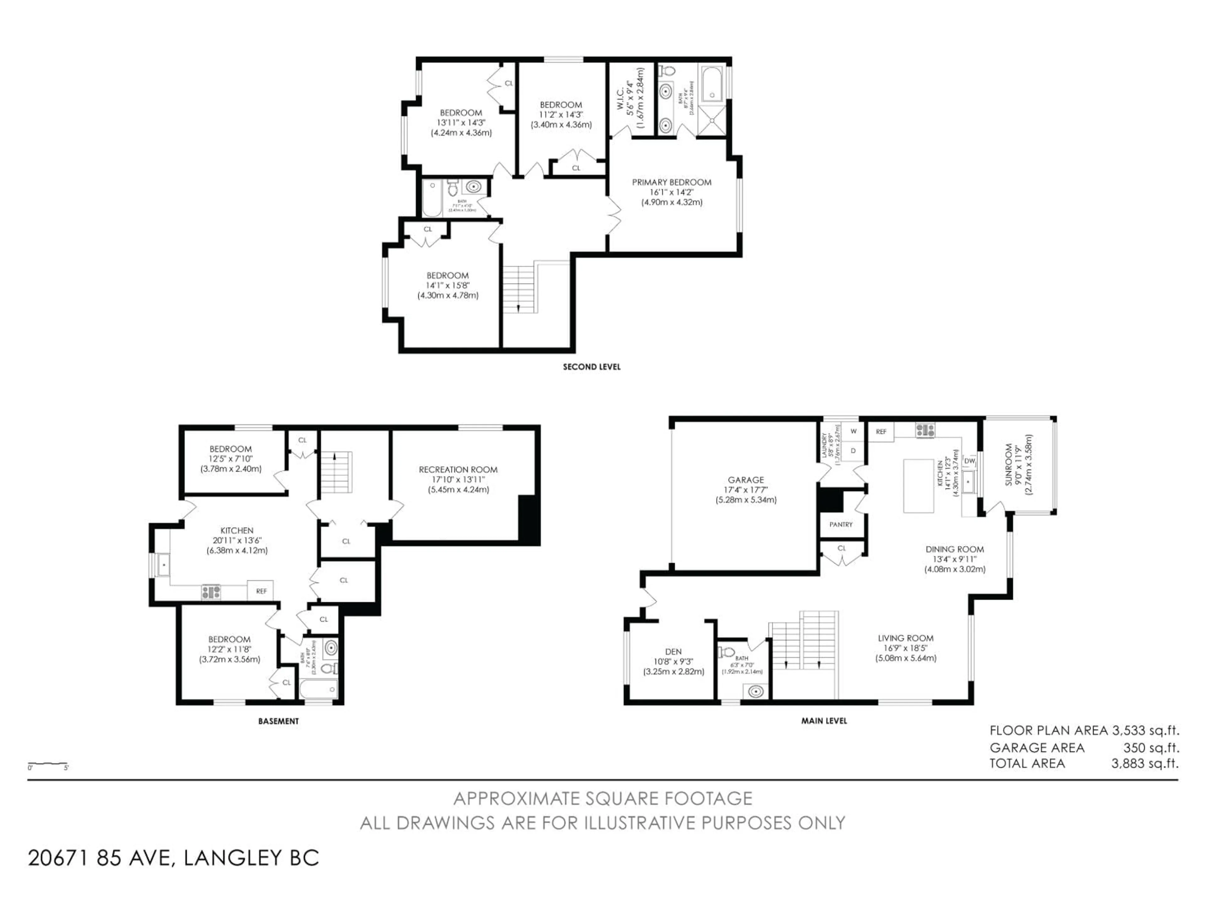 Floor plan for 20671 85 AVENUE, Langley British Columbia V2Y0R9