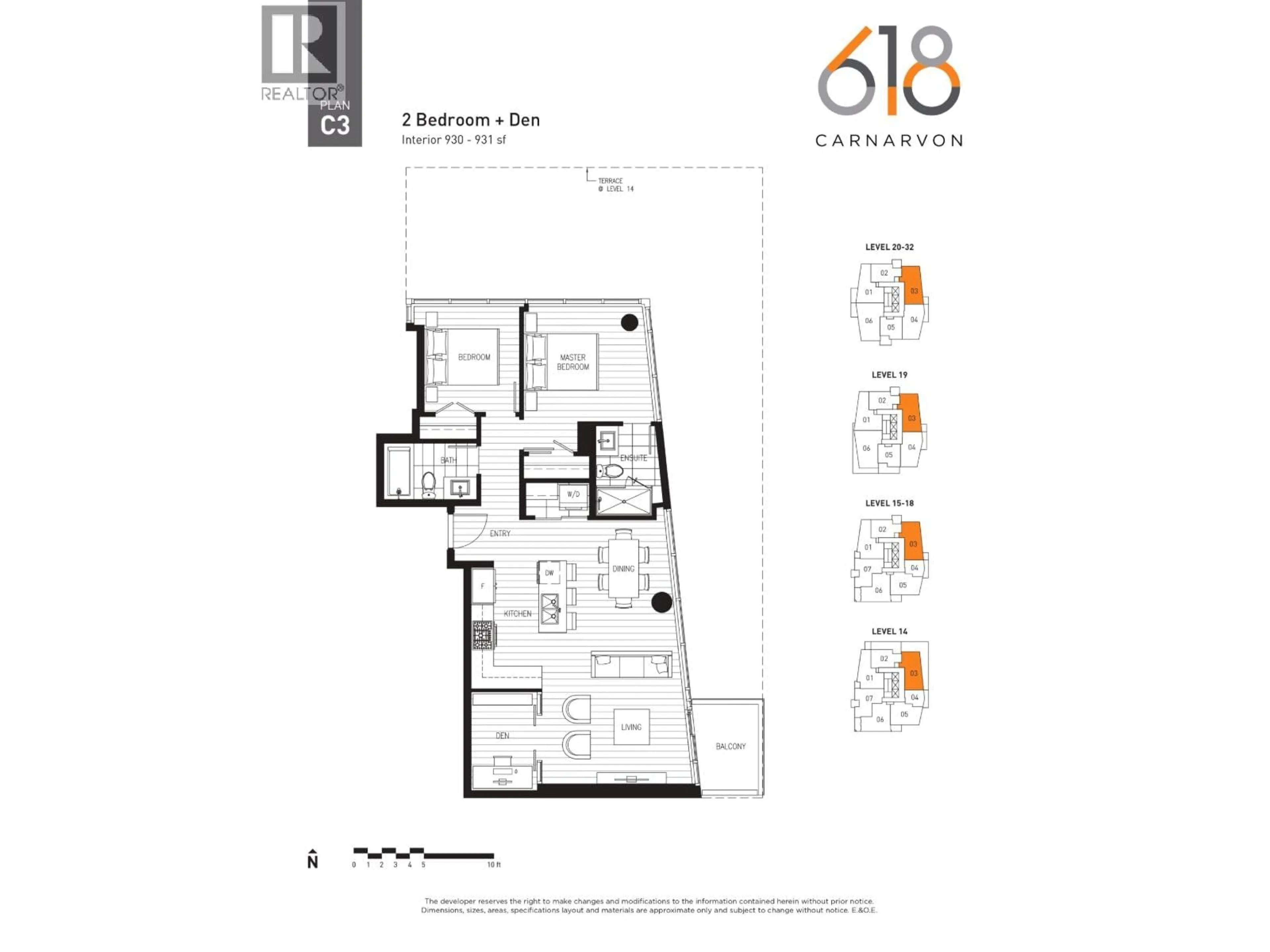 Floor plan for 2903 - 618 CARNARVON STREET, New Westminster British Columbia V3M0N9
