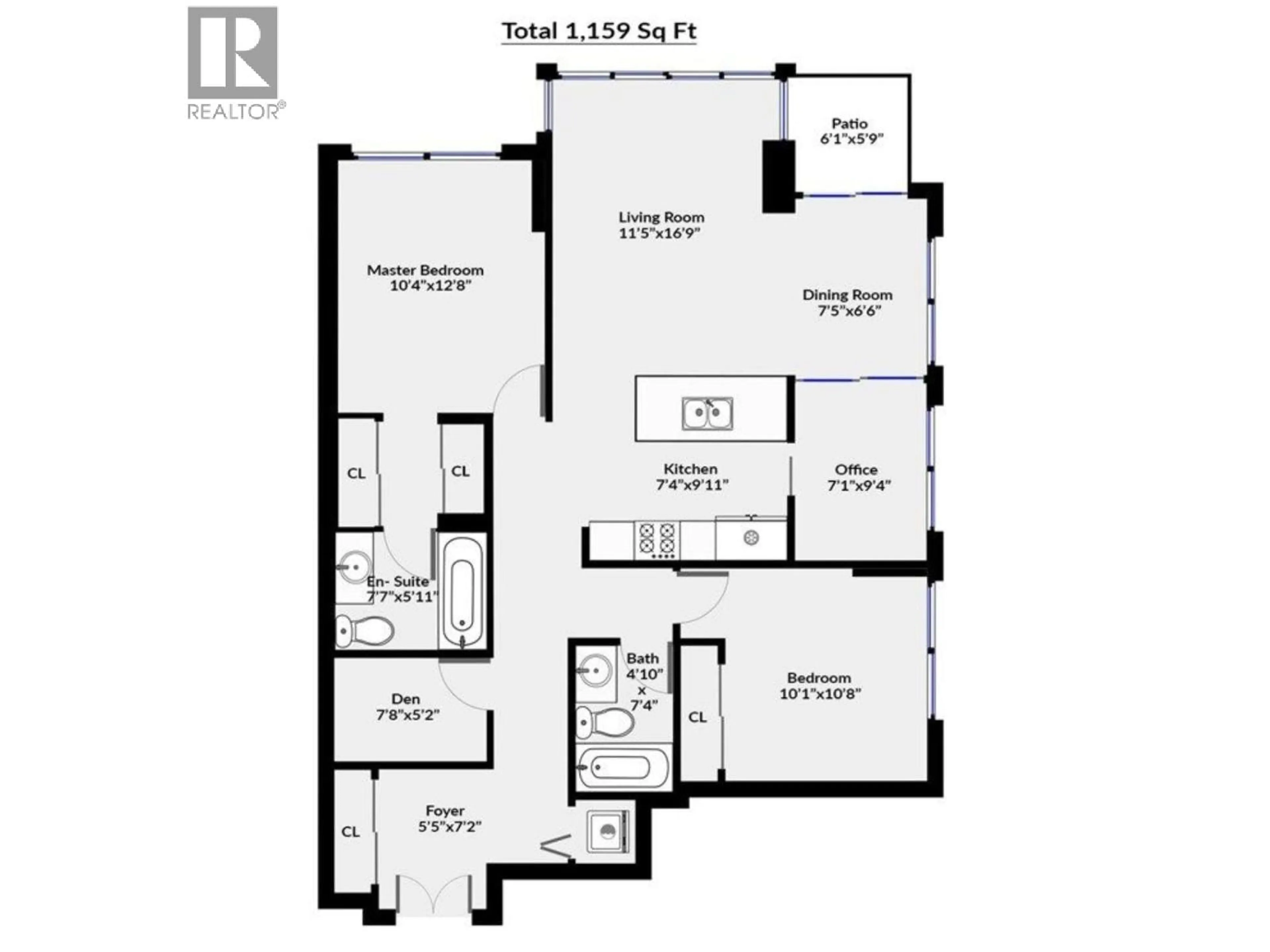 Floor plan for 2602 - 1495 RICHARDS STREET, Vancouver British Columbia V6Z3E3