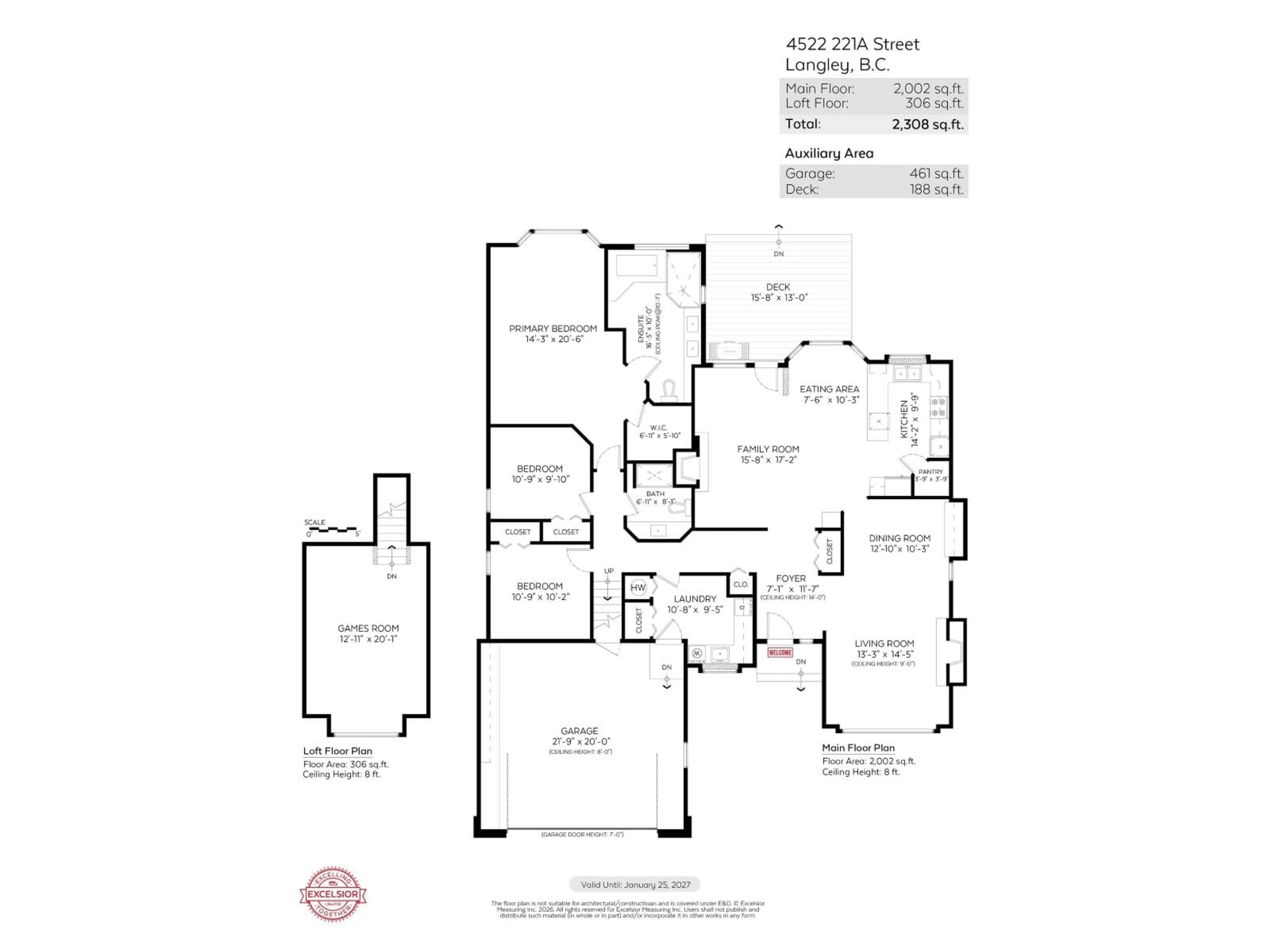 Floor plan for 4522 221A STREET, Langley British Columbia V2Z1B5
