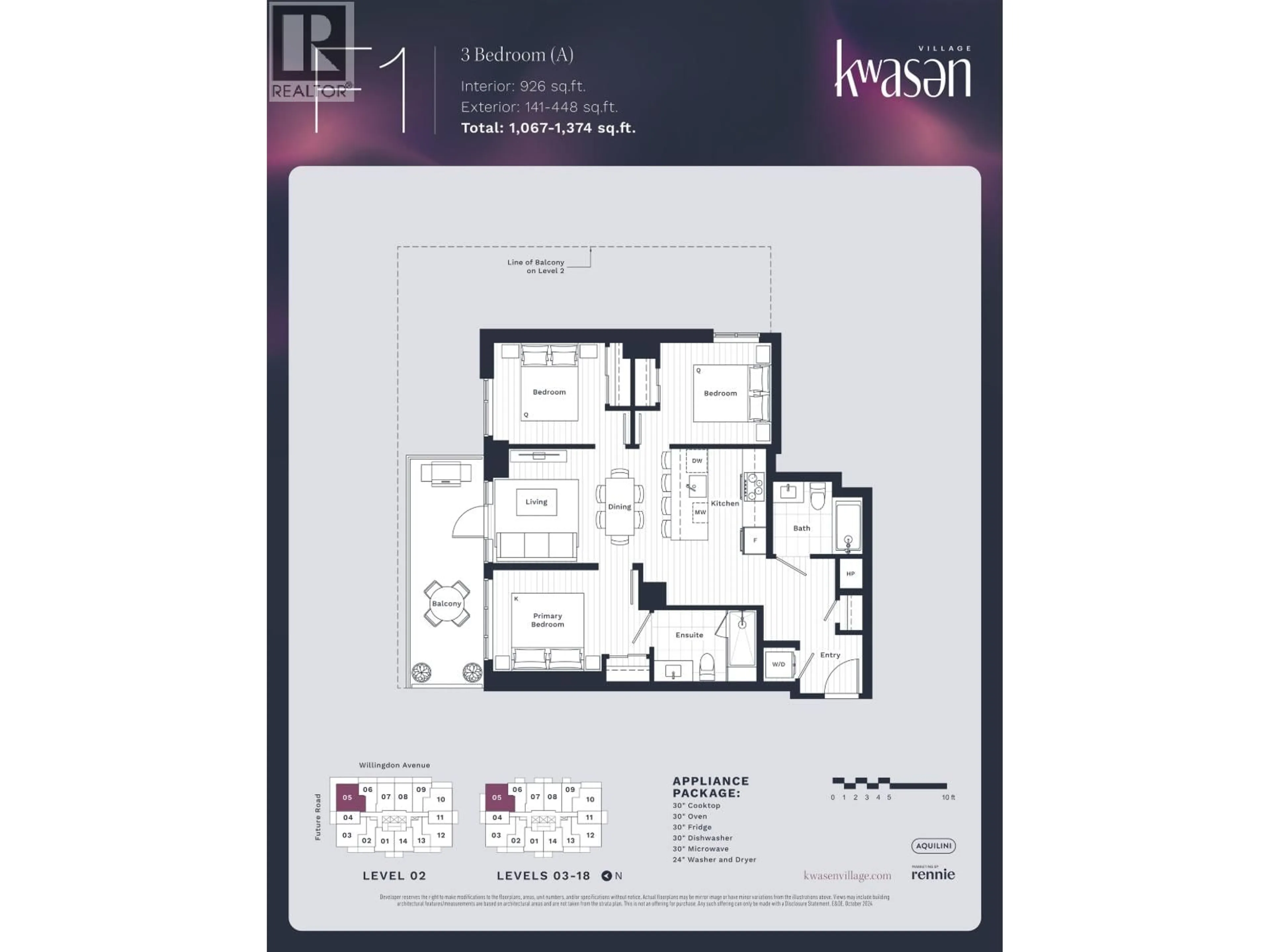 Floor plan for 505 - 3633 WILLINGDON AVENUE, Burnaby British Columbia V0V0V0