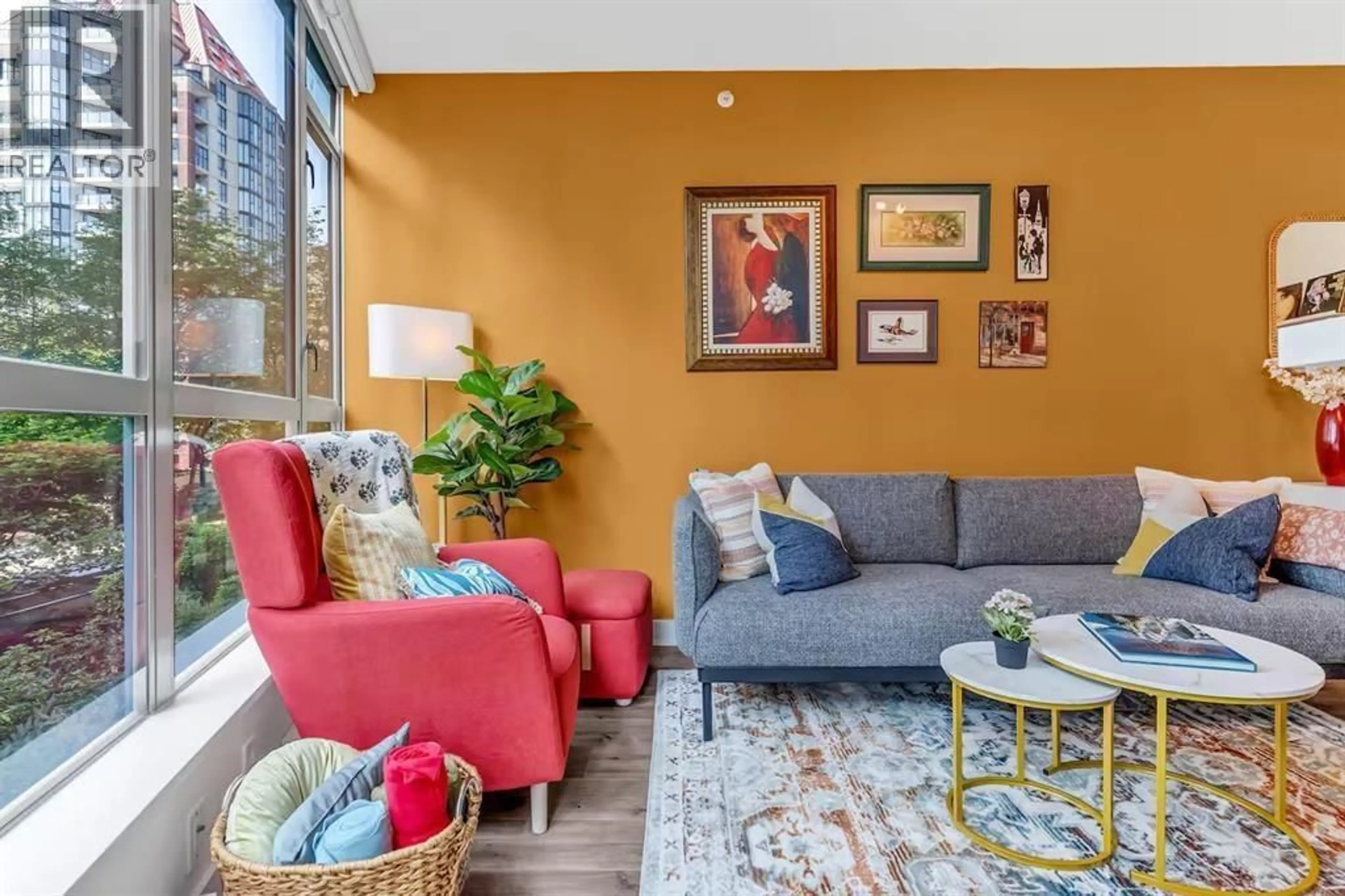 Living room with furniture, unknown for 302 - 1238 BURRARD STREET, Vancouver British Columbia V6Z3E1