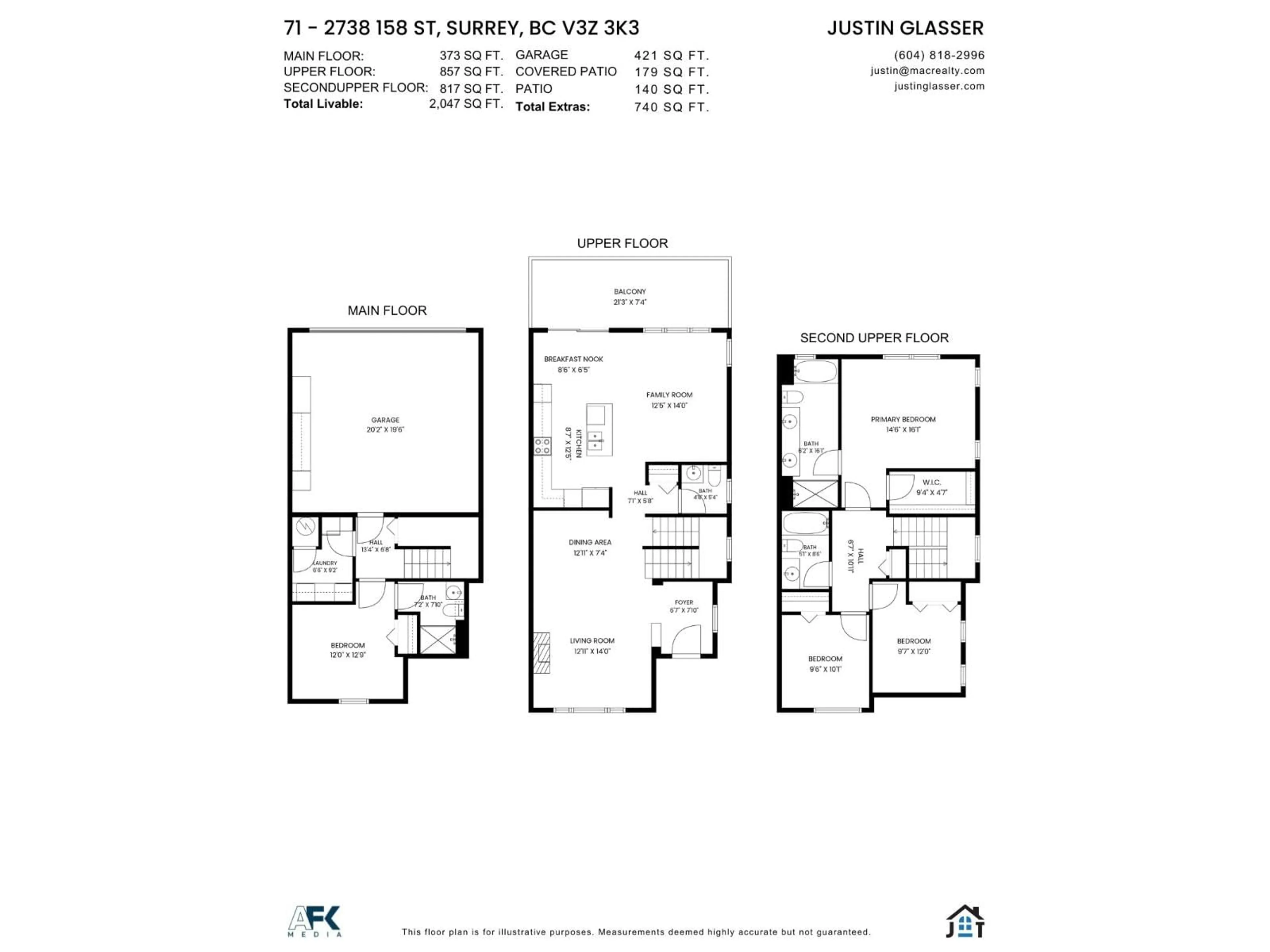 Floor plan for 71 - 2738 158 STREET, Surrey British Columbia V3Z3K3